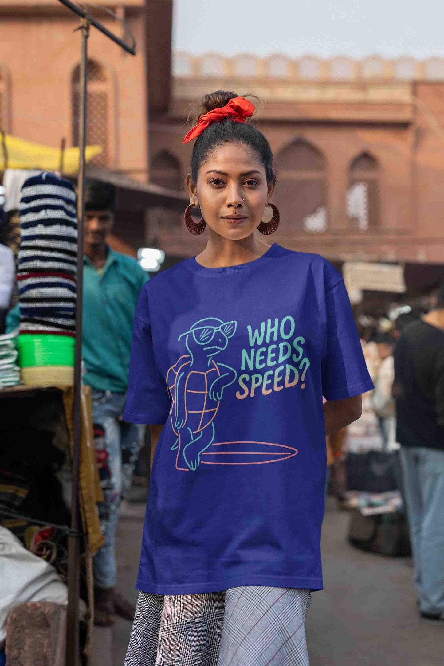Who Needs Speed? Women Oversized Tee