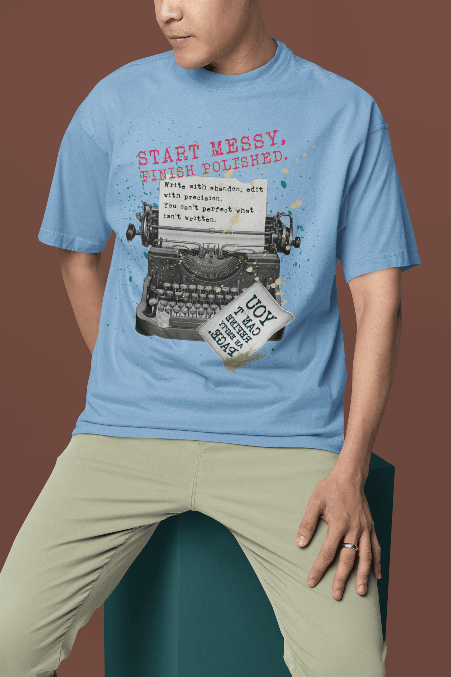 Start Messy, Finish Polished Oversized T-Shirt | The OddBall Wagon