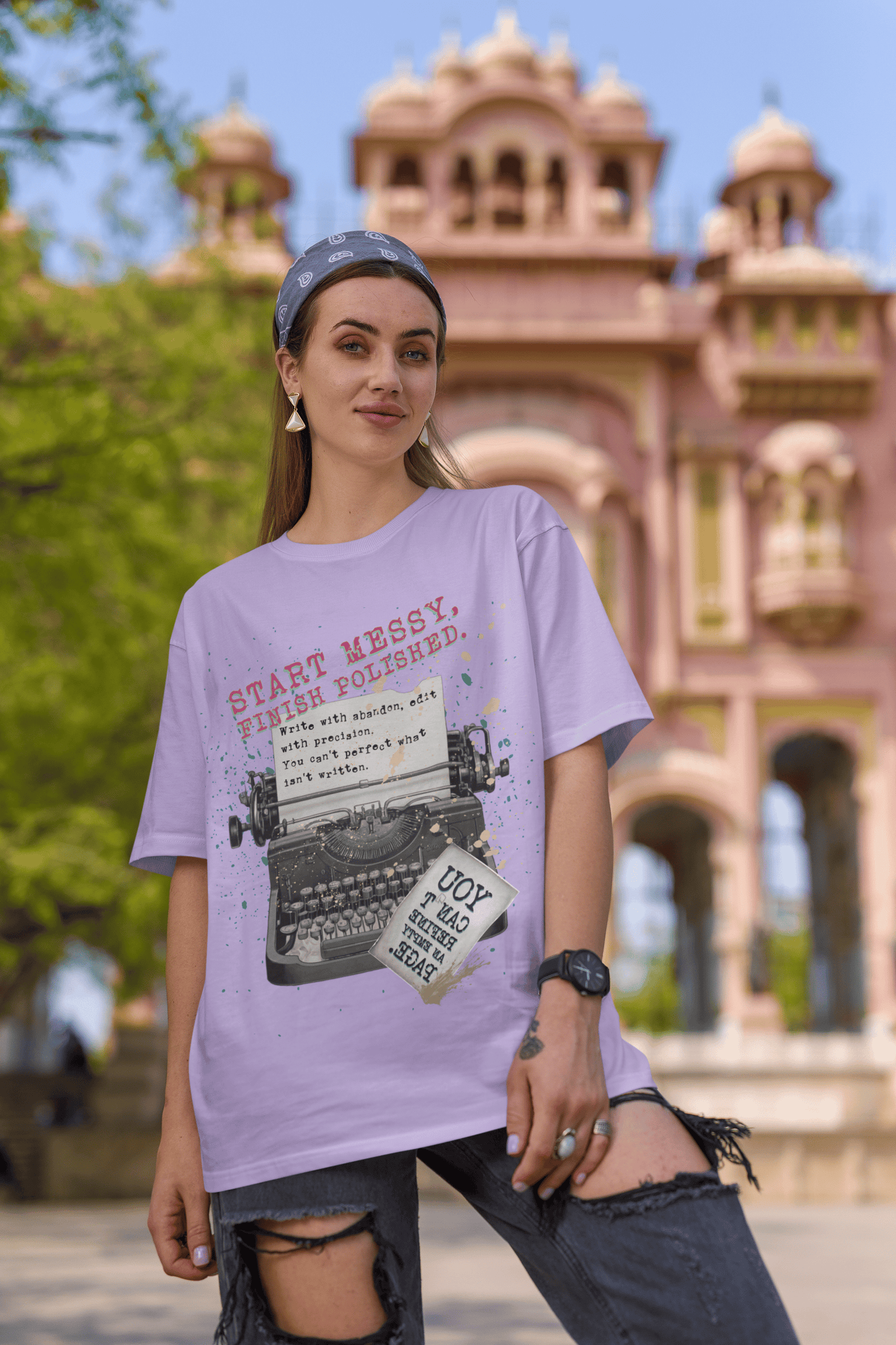 Start Messy, Finish Polished Oversized T-Shirt | The OddBall Wagon