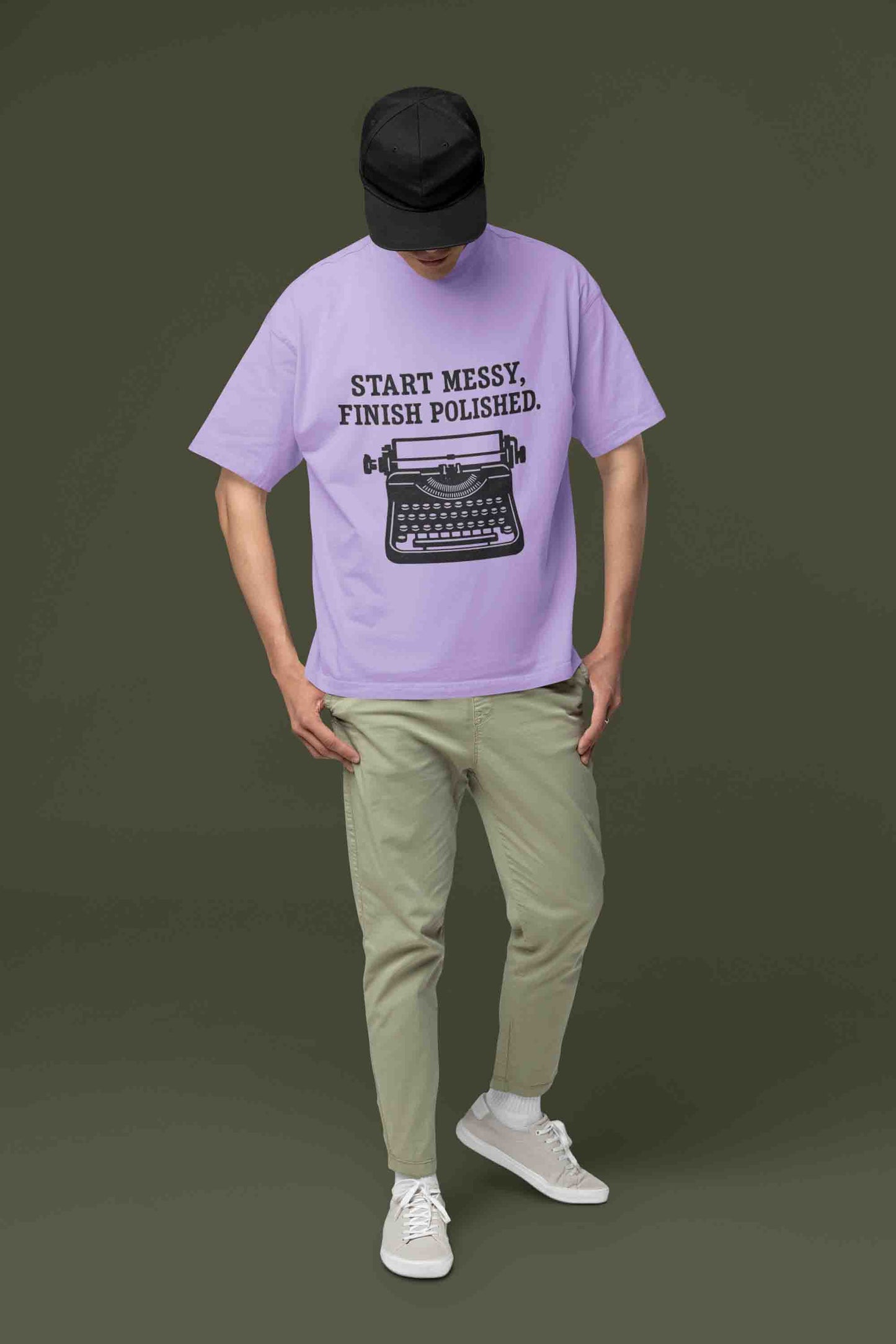 Start Messy - Men Oversized Tee
