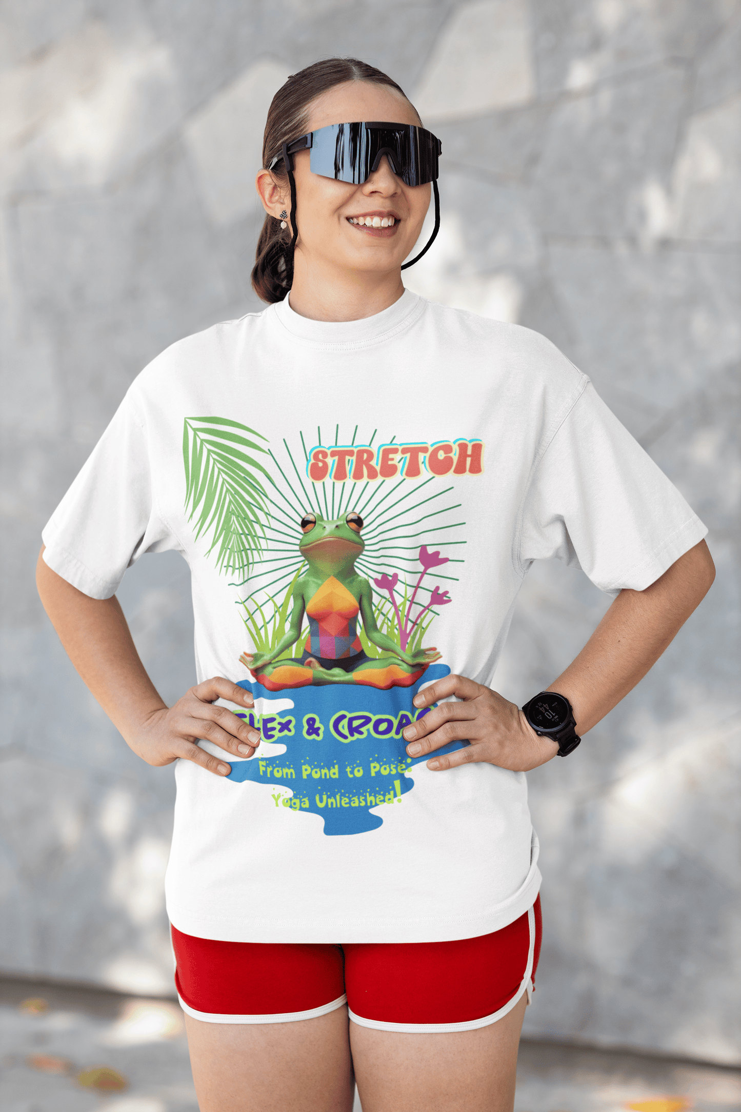 Stretch, Flex & Croak Yoga T-Shirt | The OddBall Wagon