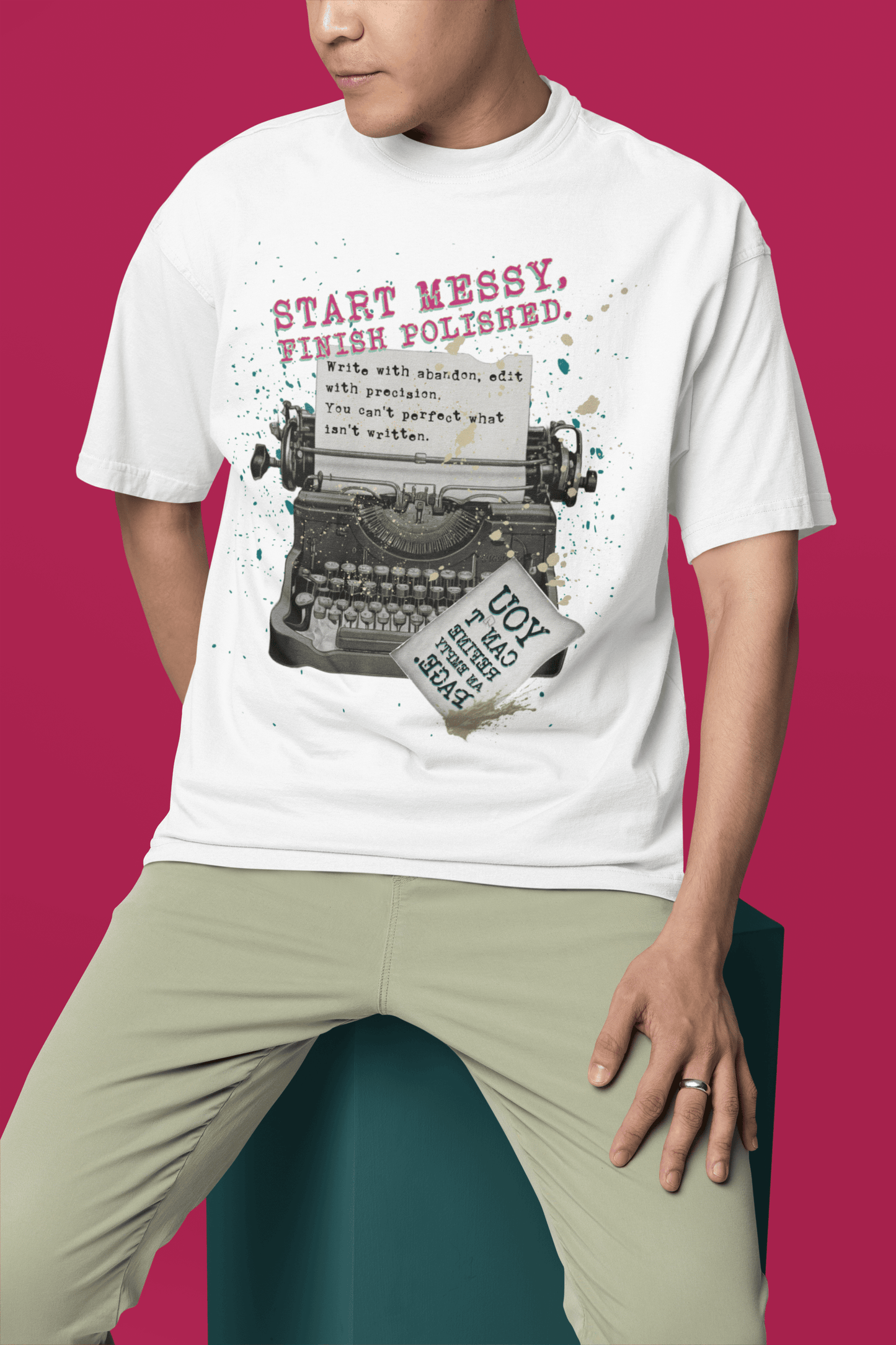 Start Messy, Finish Polished Oversized T-Shirt | The OddBall Wagon