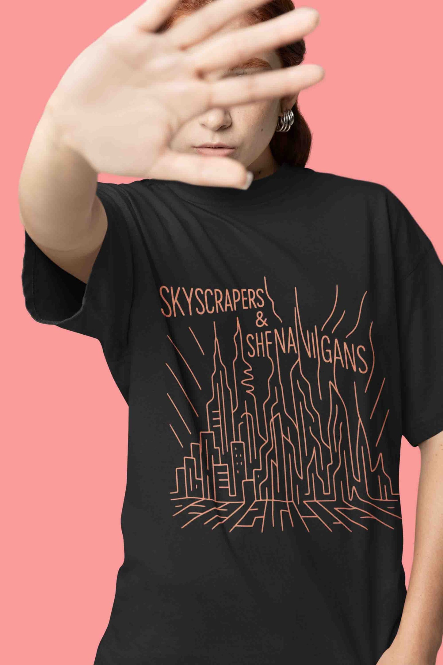 Skyscrapers & Shenanigans Women Oversized Tee