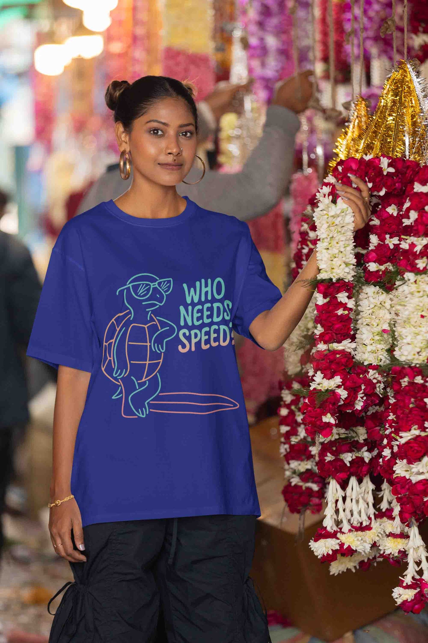 Who Needs Speed? Women Oversized Tee
