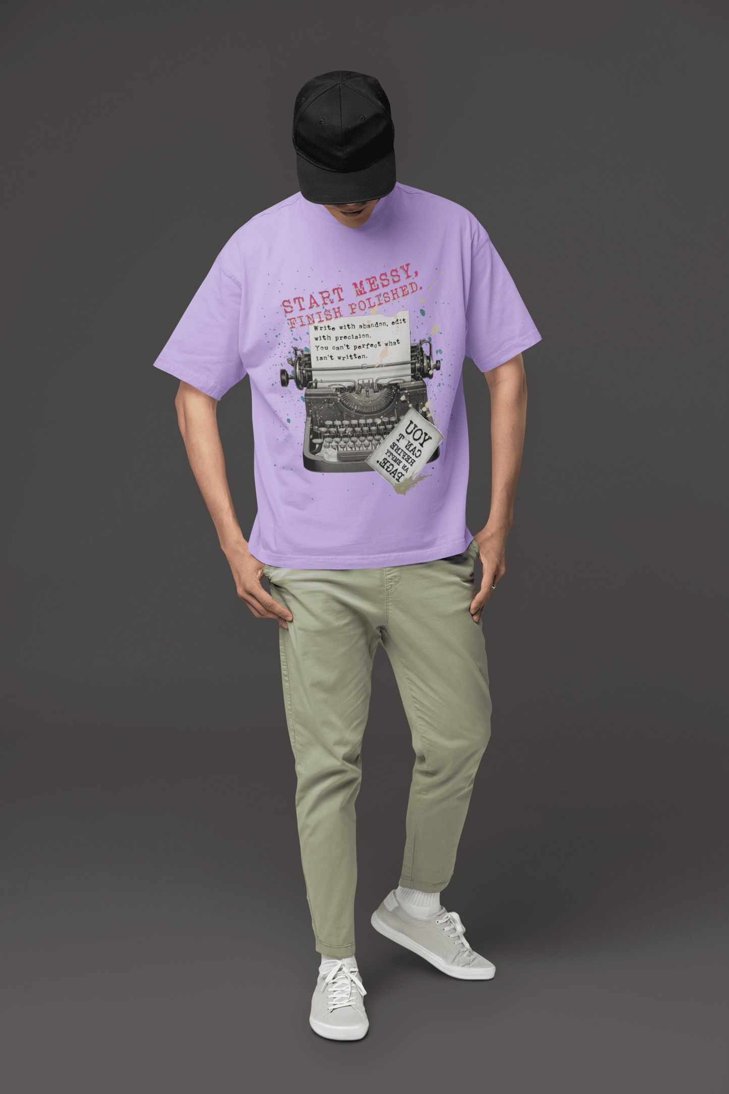 Start Messy, Finish Polished Oversized T-Shirt | The OddBall Wagon