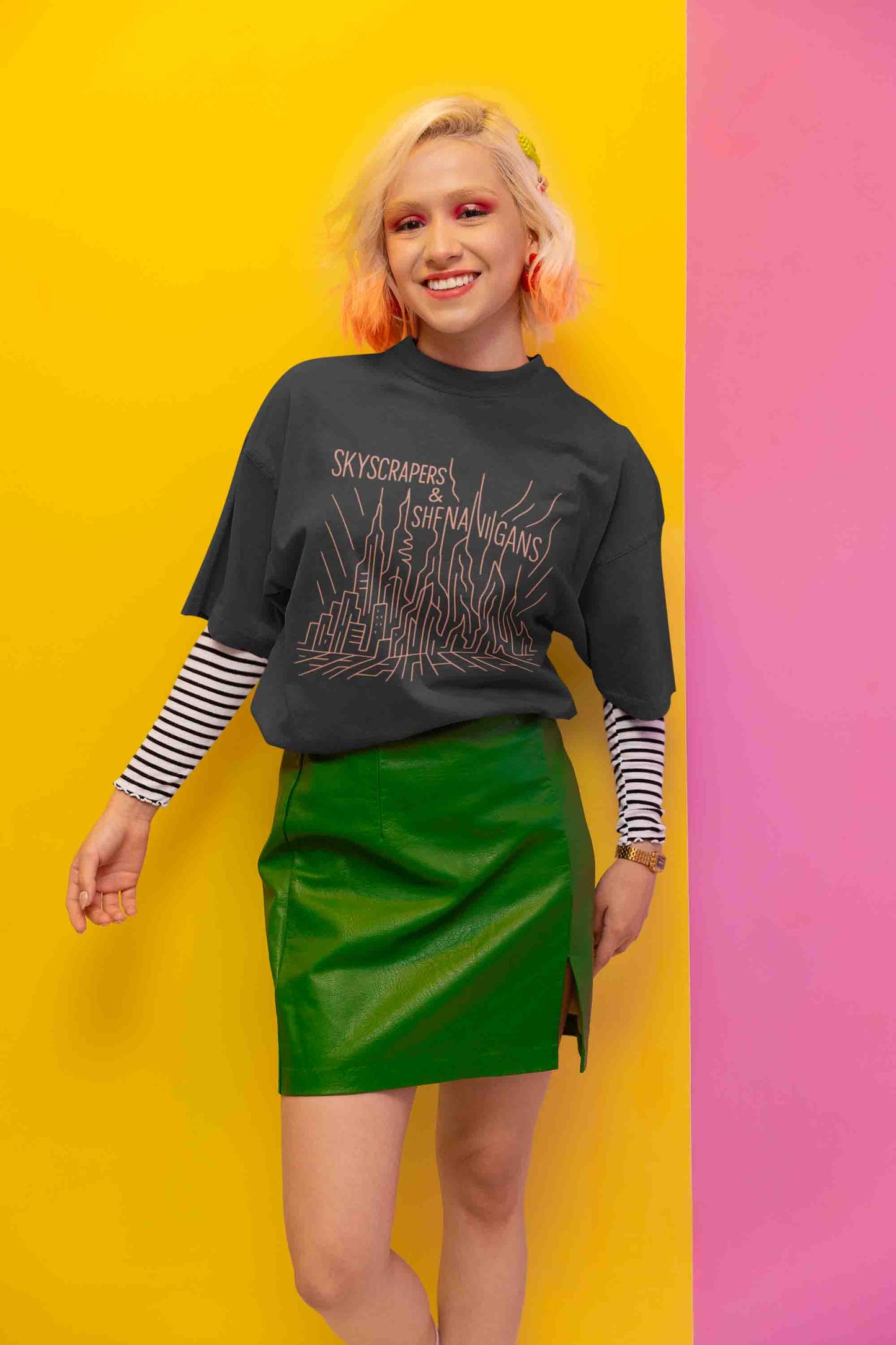 Skyscrapers & Shenanigans Women Oversized Tee