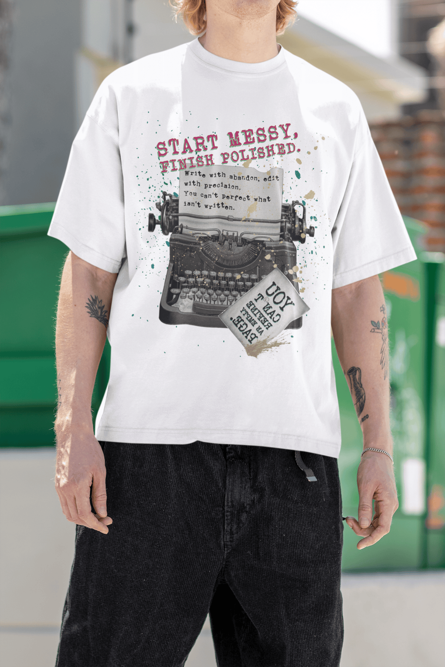 Start Messy, Finish Polished Oversized T-Shirt | The OddBall Wagon