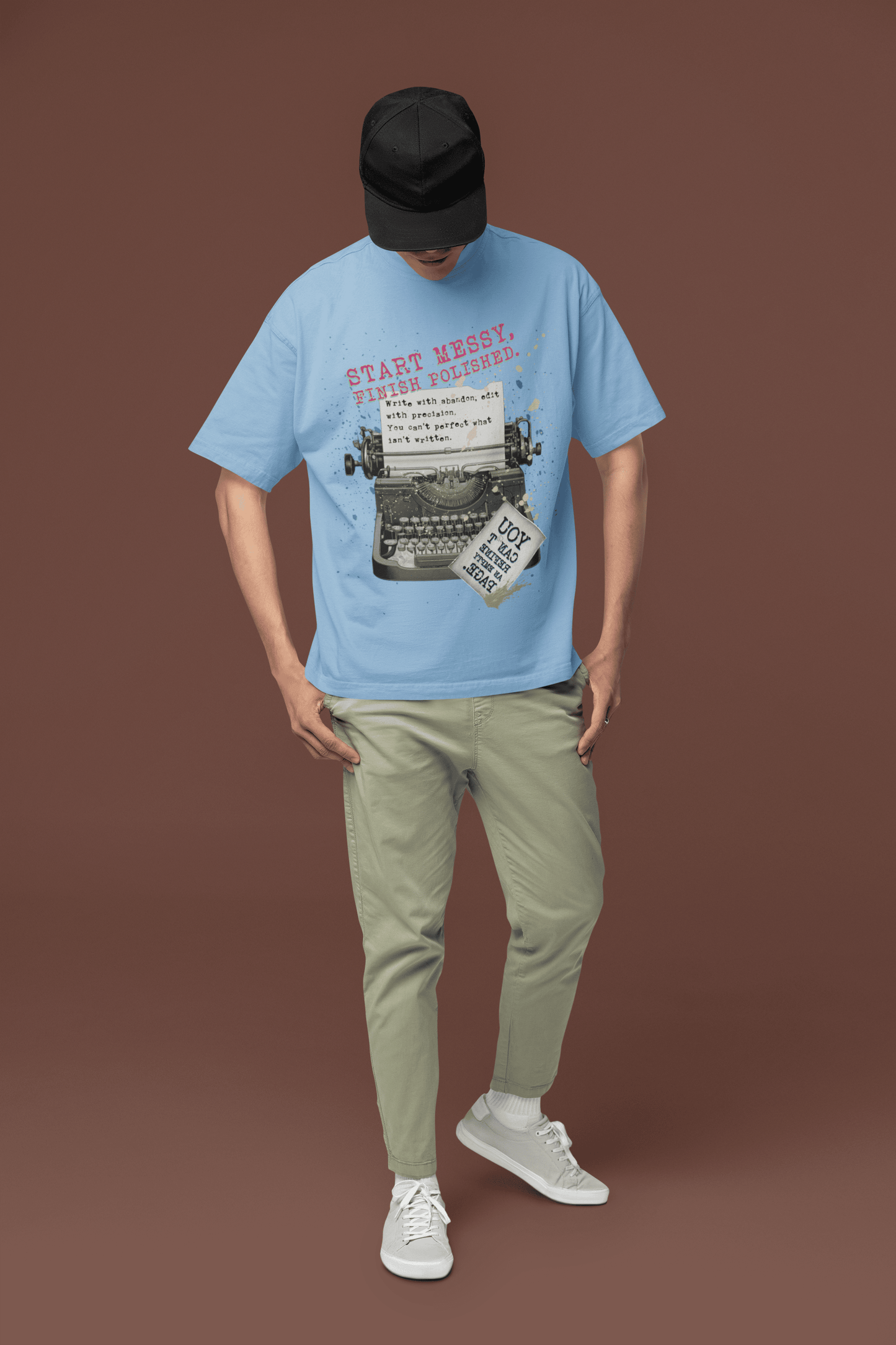 Start Messy, Finish Polished Oversized T-Shirt | The OddBall Wagon