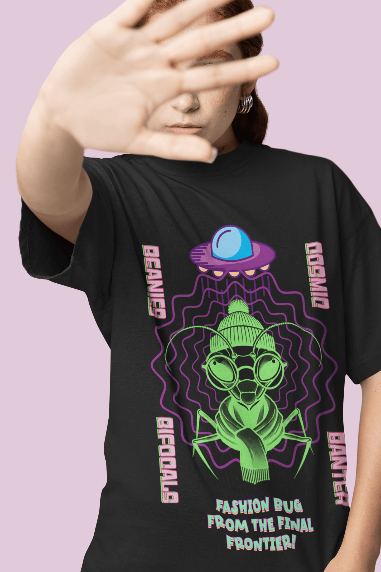 Cosmic Bug Oversized T-Shirt | The OddBall Wagon