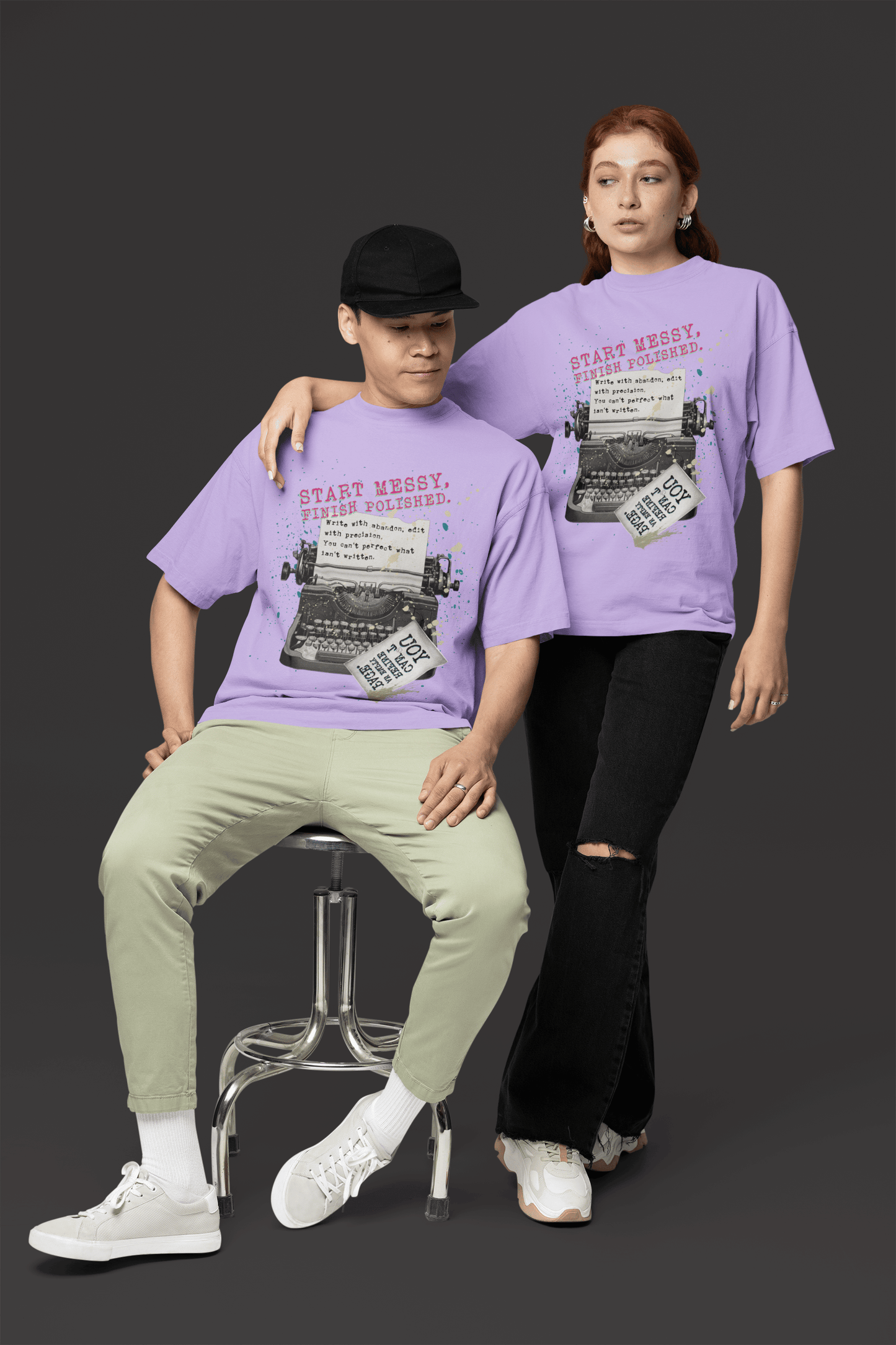 Start Messy, Finish Polished Oversized T-Shirt | The OddBall Wagon
