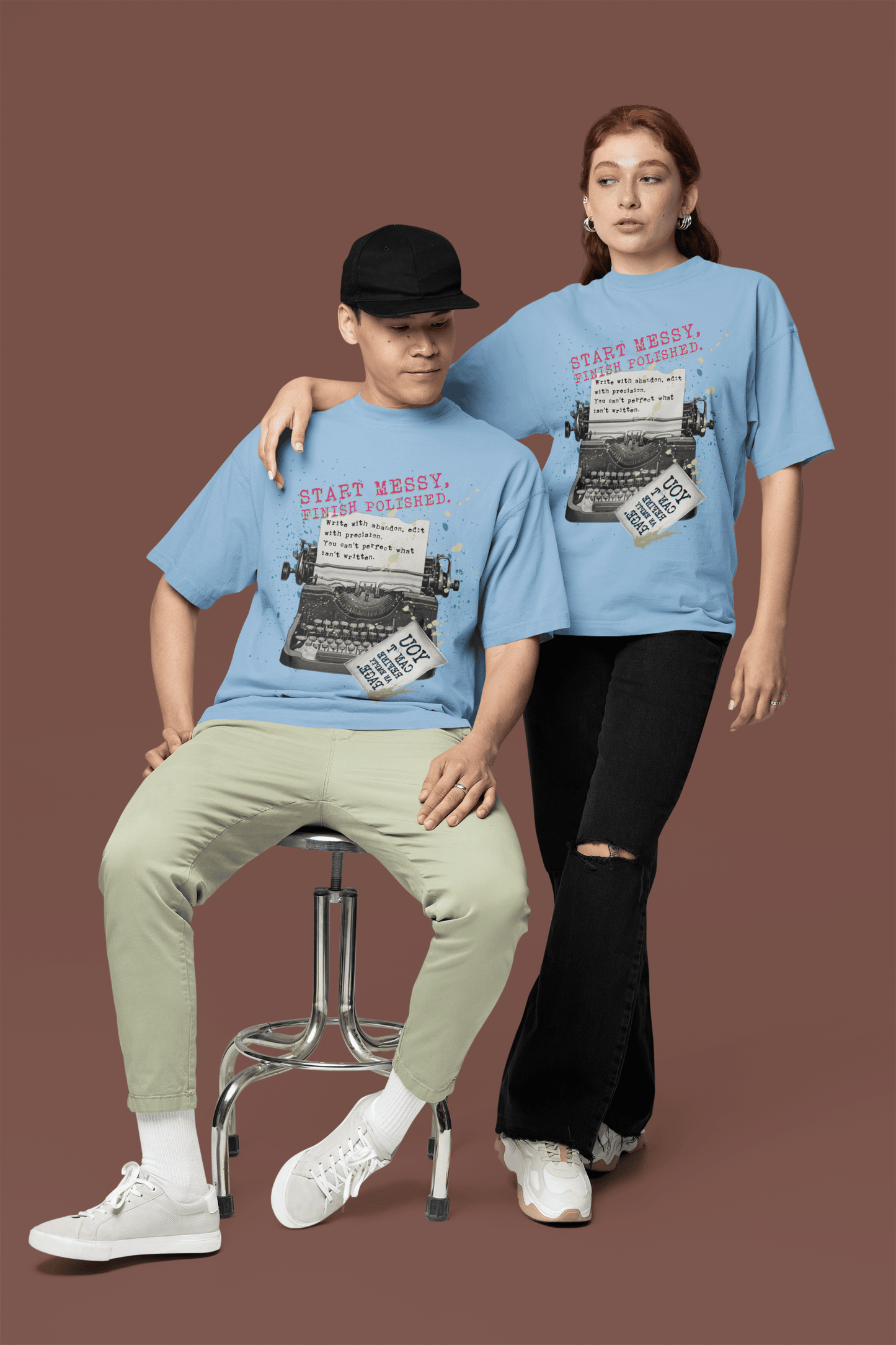 Start Messy, Finish Polished Oversized T-Shirt | The OddBall Wagon