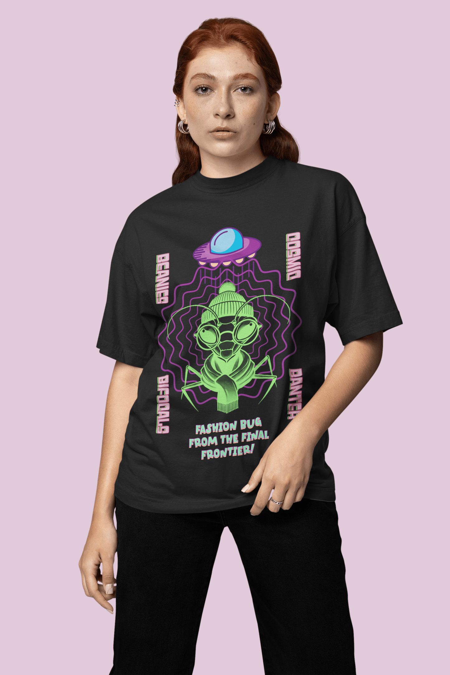 Cosmic Bug Oversized T-Shirt | The OddBall Wagon