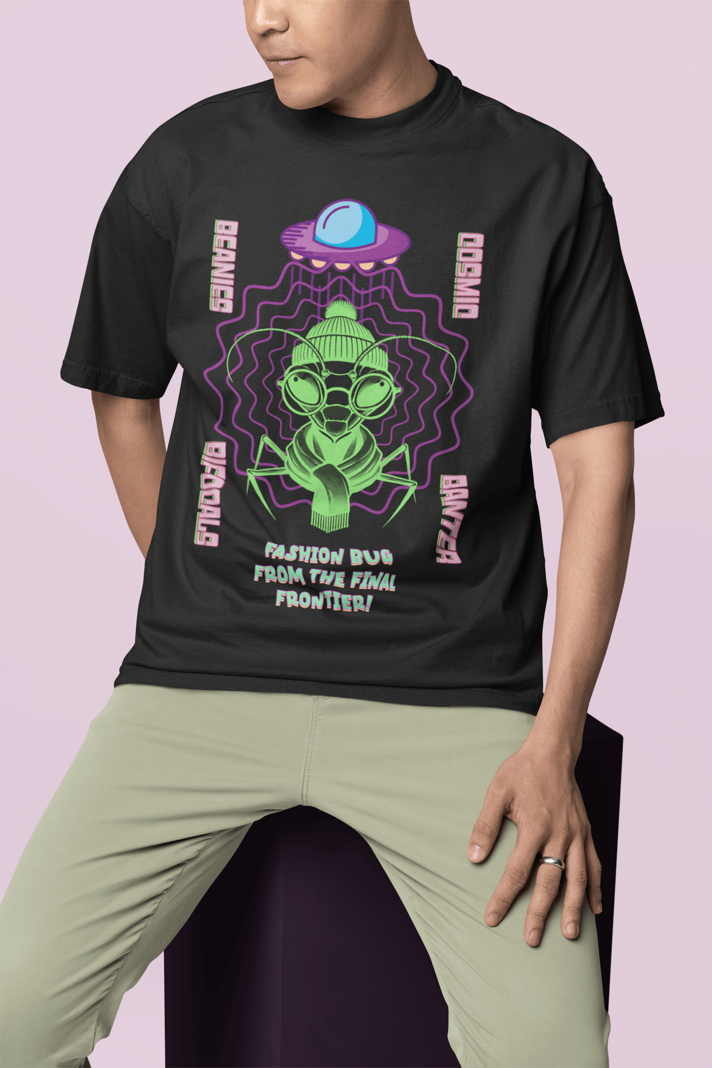 Cosmic Bug Oversized T-Shirt | The OddBall Wagon