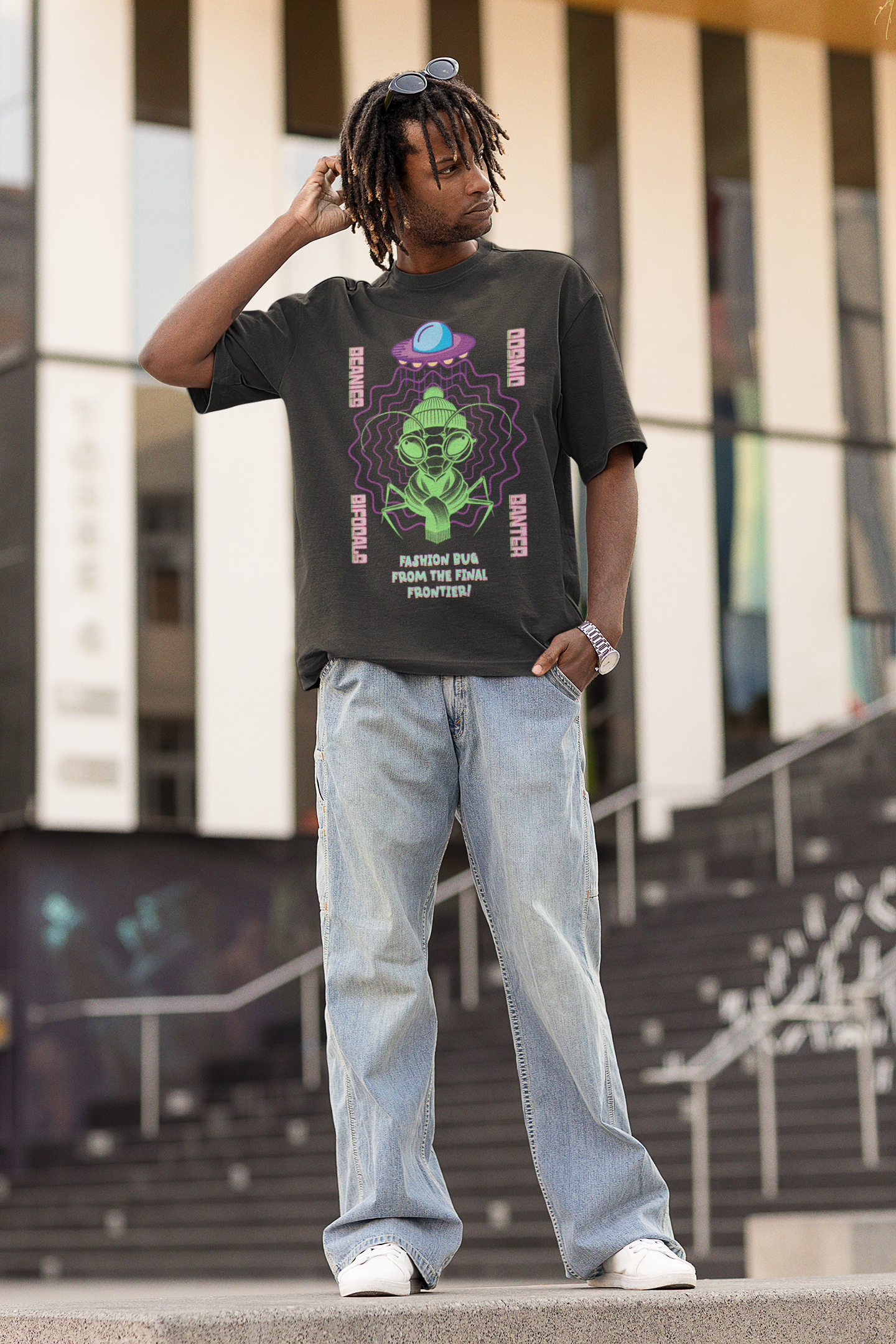 Cosmic Bug Oversized T-Shirt | The OddBall Wagon