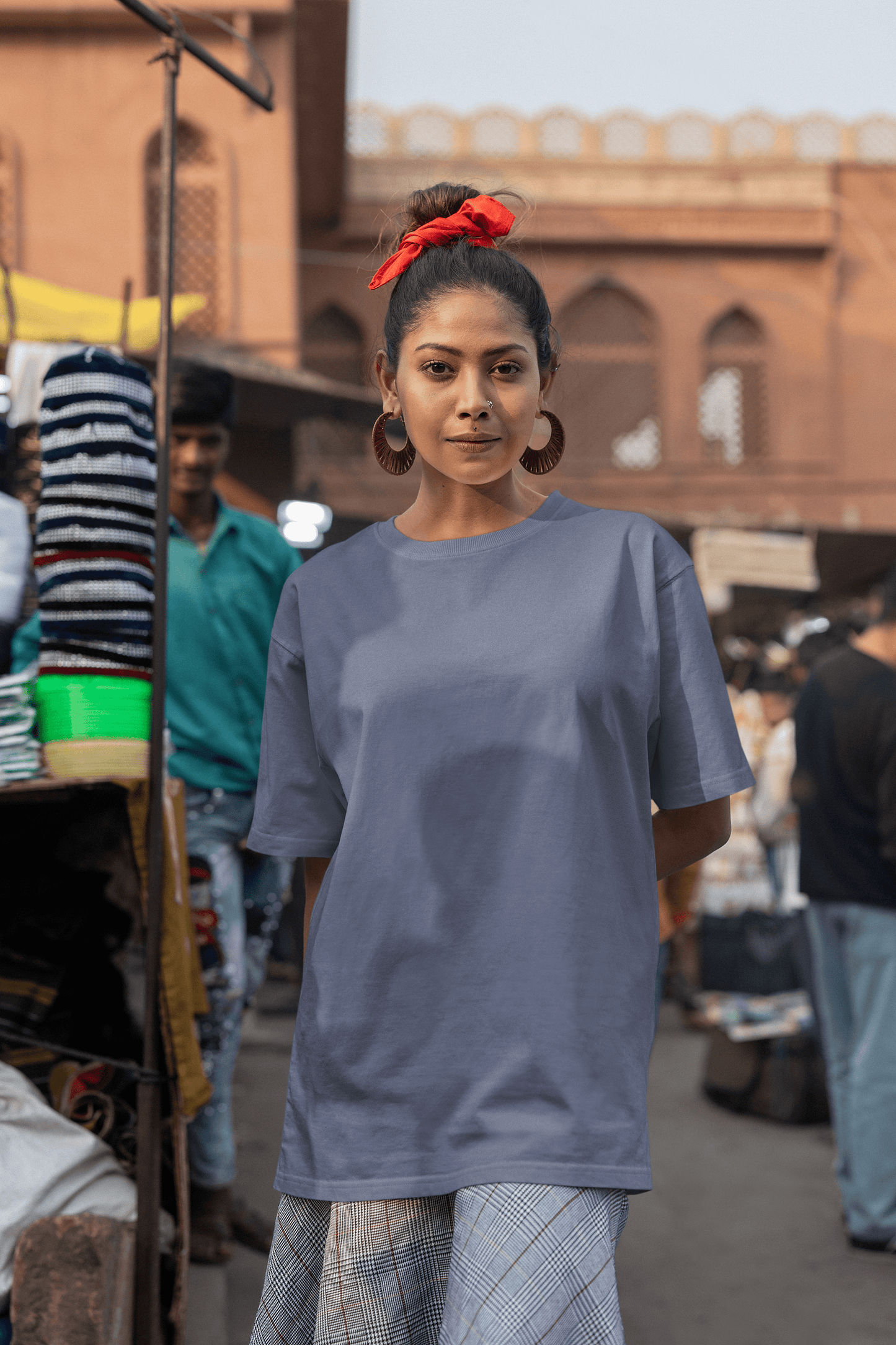 Women’s Oversized T-Shirt – Steel Grey