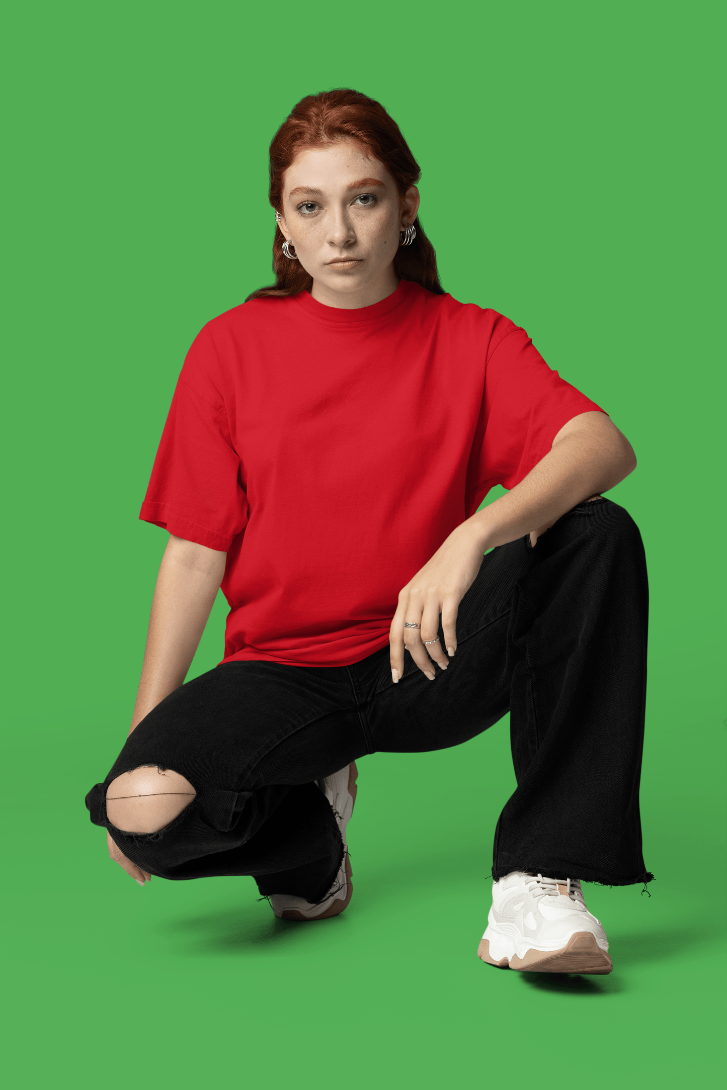 Women’s Oversized T-Shirt – Red