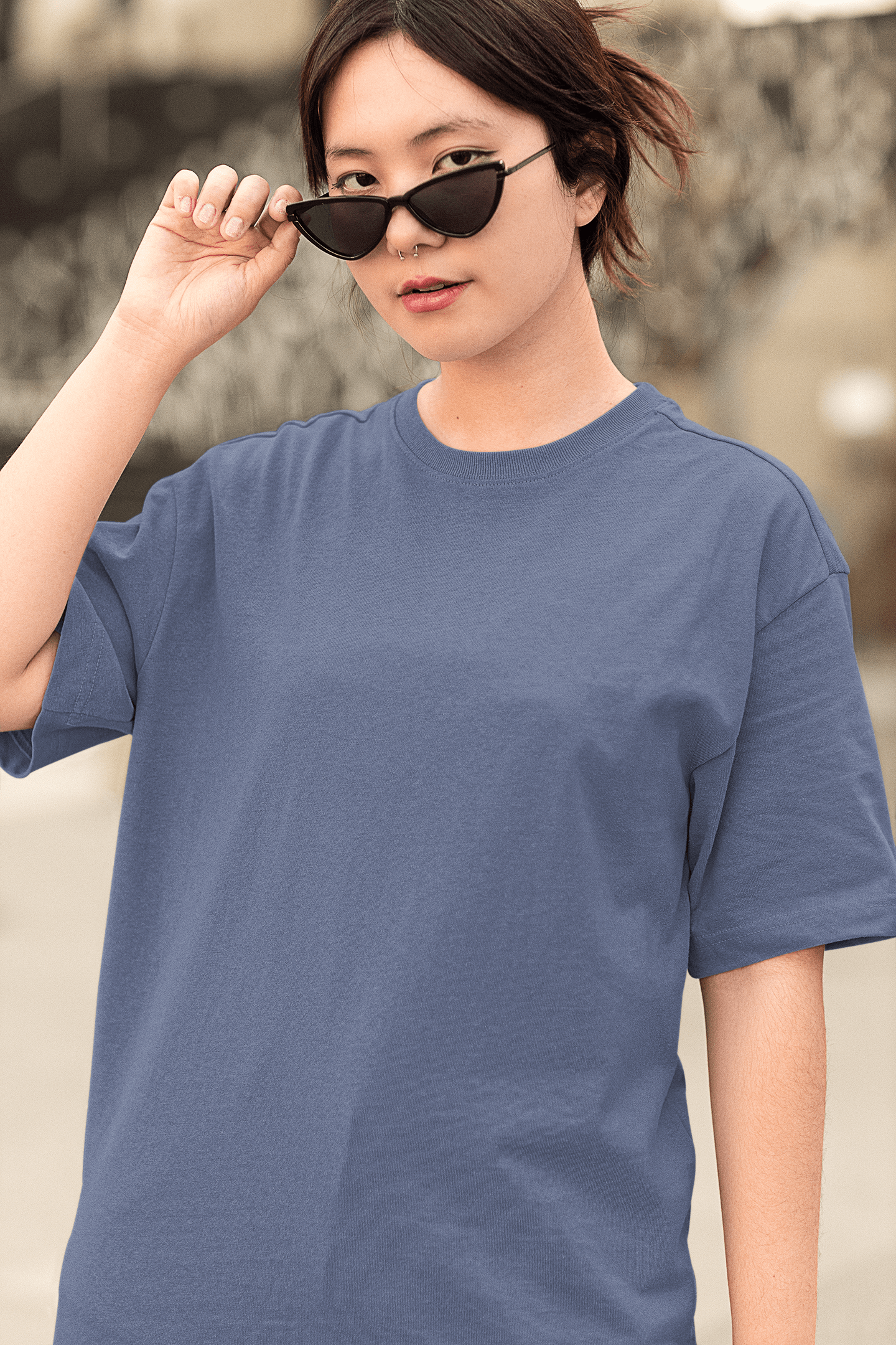 Women’s Oversized T-Shirt – Steel Grey