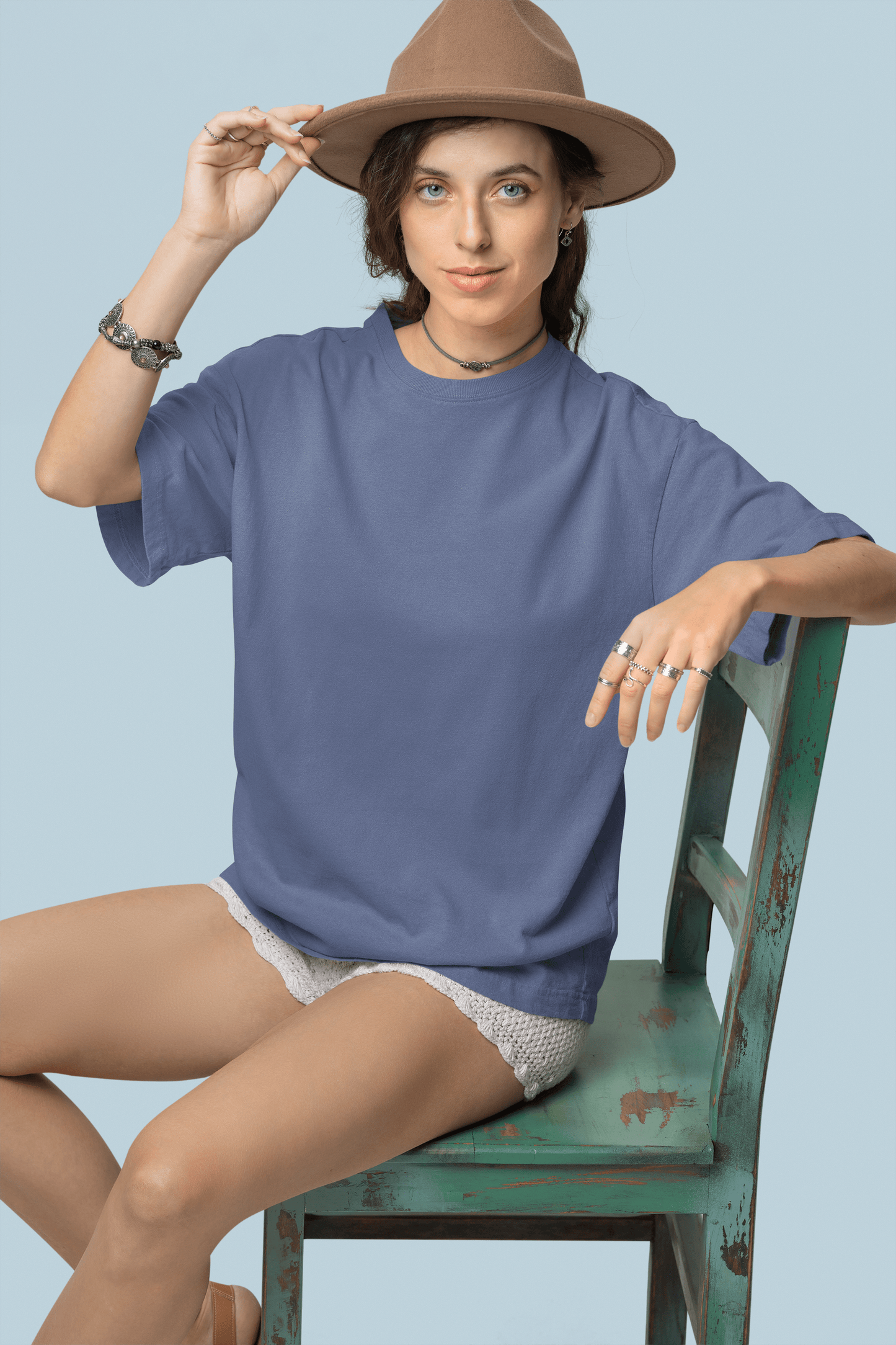 Women’s Oversized T-Shirt – Steel Grey