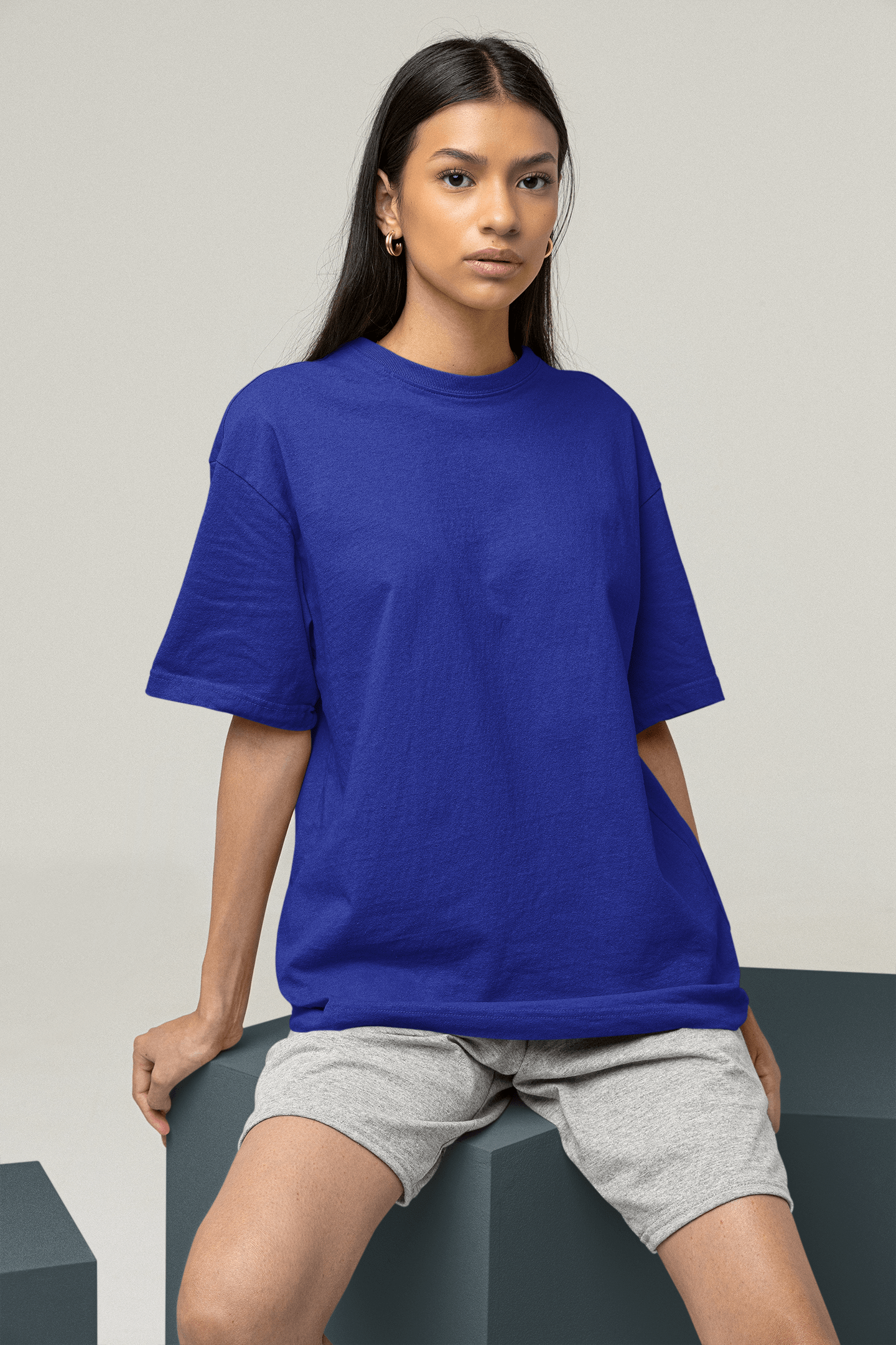 Women’s Oversized T-Shirt – Royal Blue