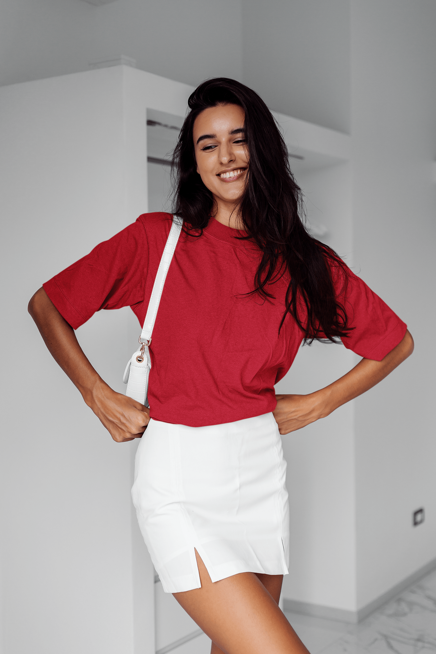 Women’s Oversized T-Shirt – Red