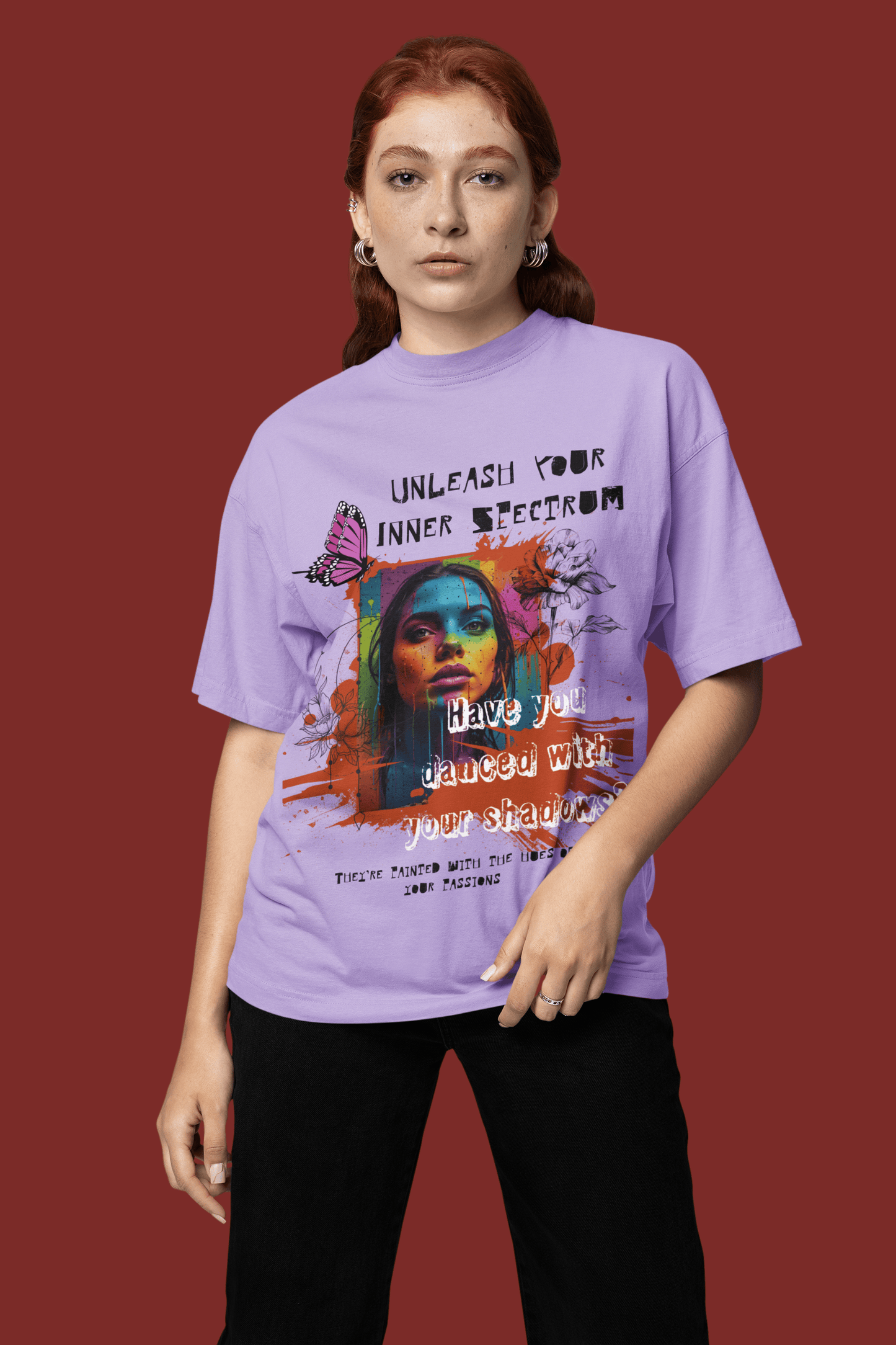 Unleash Your Inner Spectrum Oversized T-Shirt | The OddBall Wagon