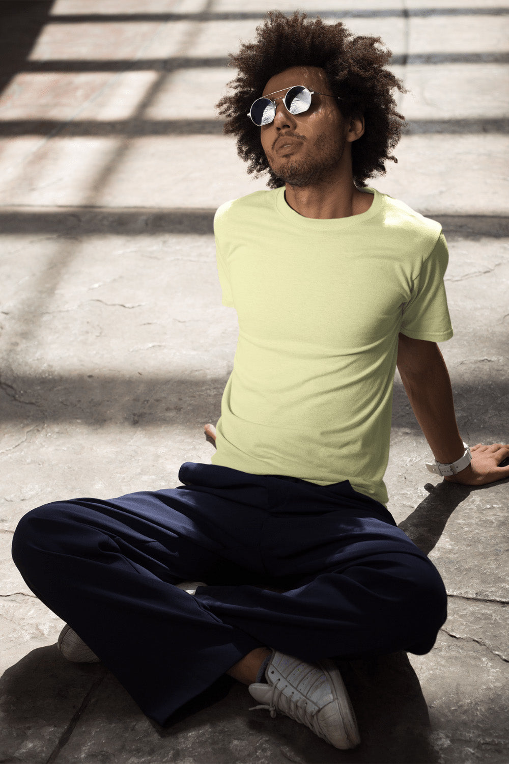 Men's Classic Fit T-Shirt - Butter Yellow | The OddBall Wagon