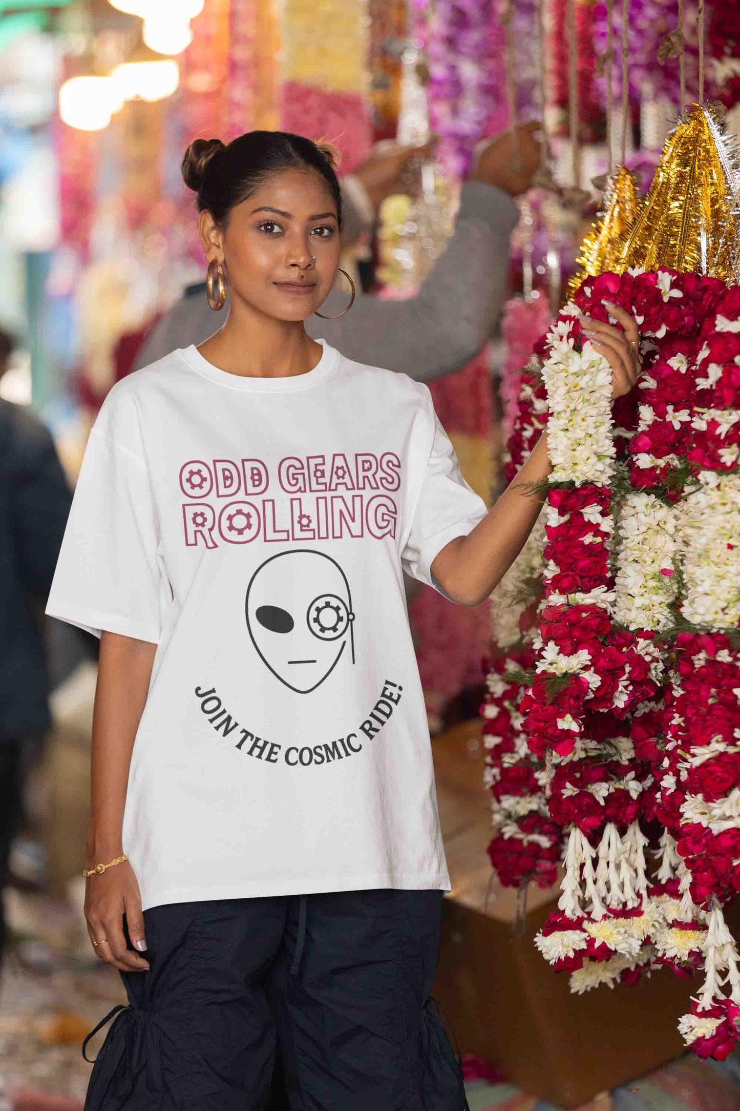 Odd Gears Rolling Women Oversized Tee