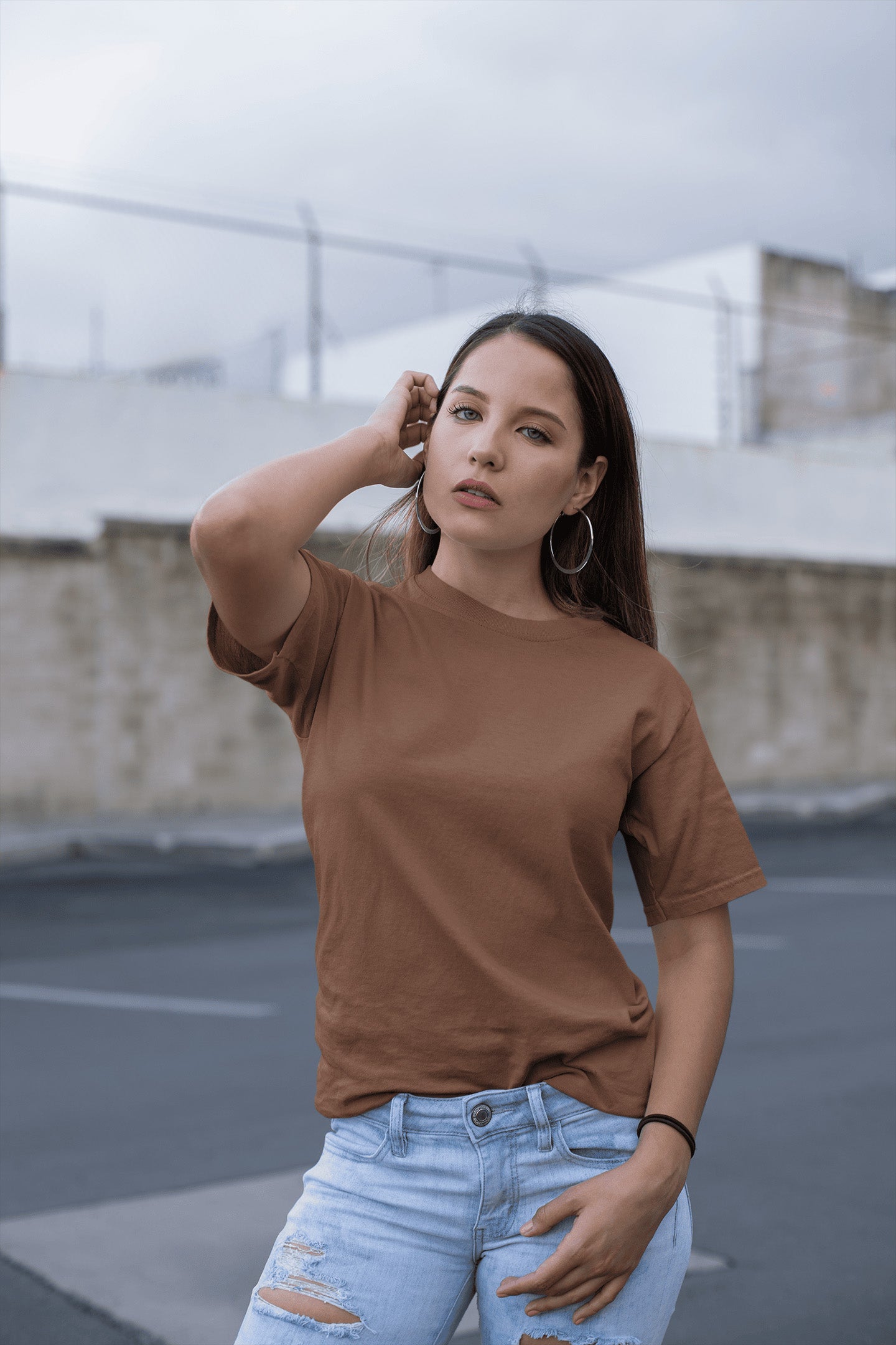 Women's Classic Fit T-Shirt - Coffee Brown | The OddBall Wagon