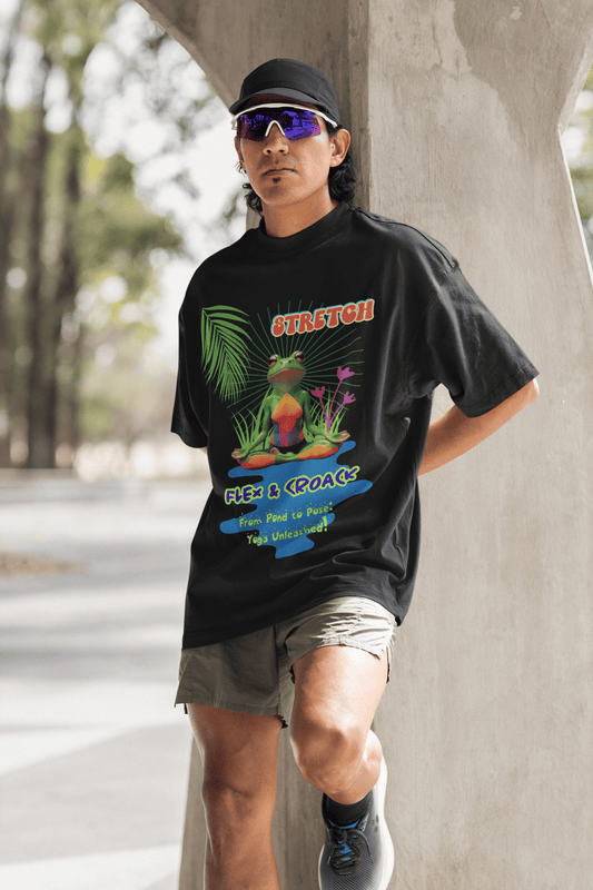 Stretch, Flex & Croak Yoga T-Shirt | The OddBall Wagon