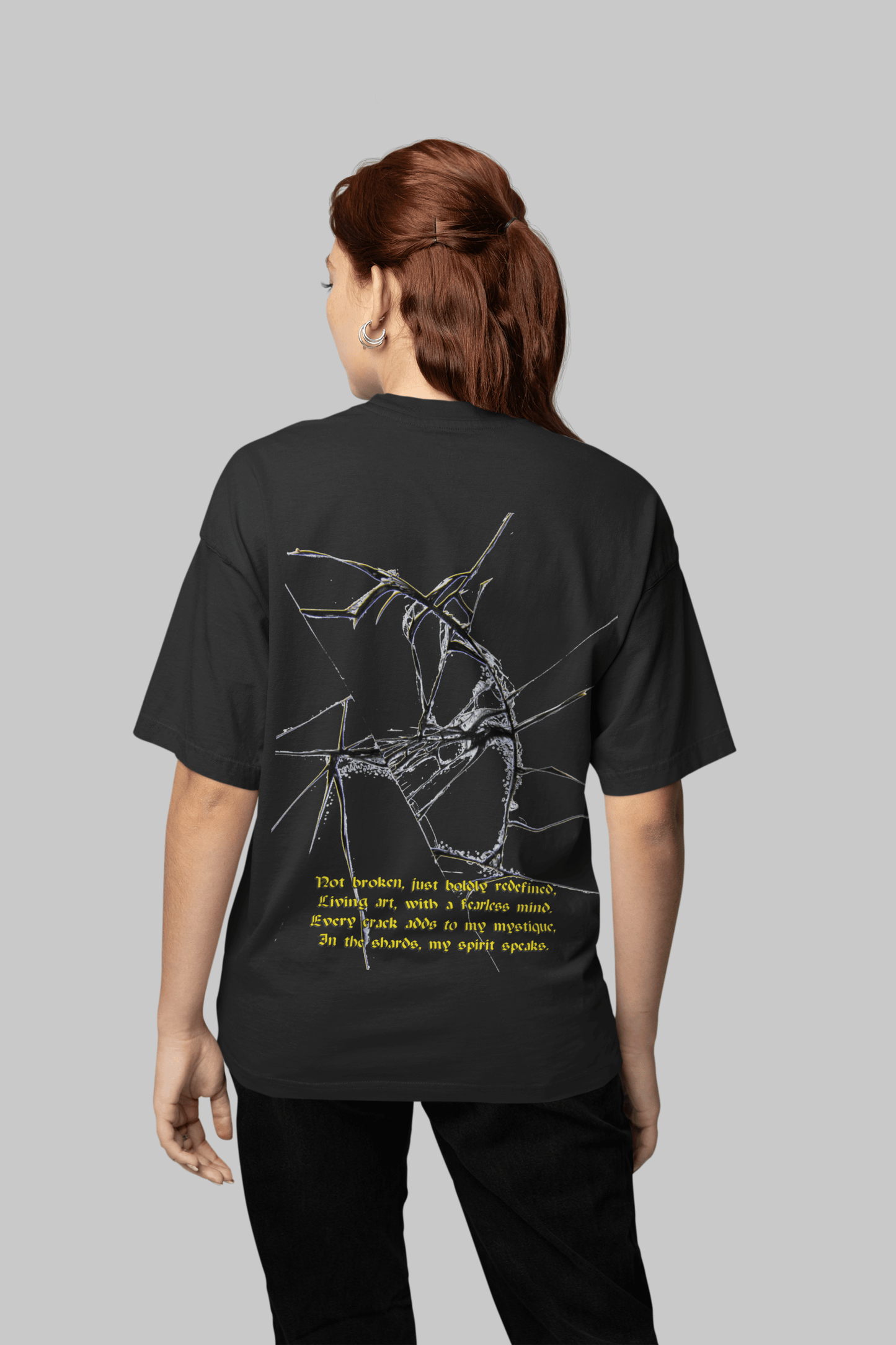 Shattered Reflections Oversized T-Shirt | The OddBall Wagon