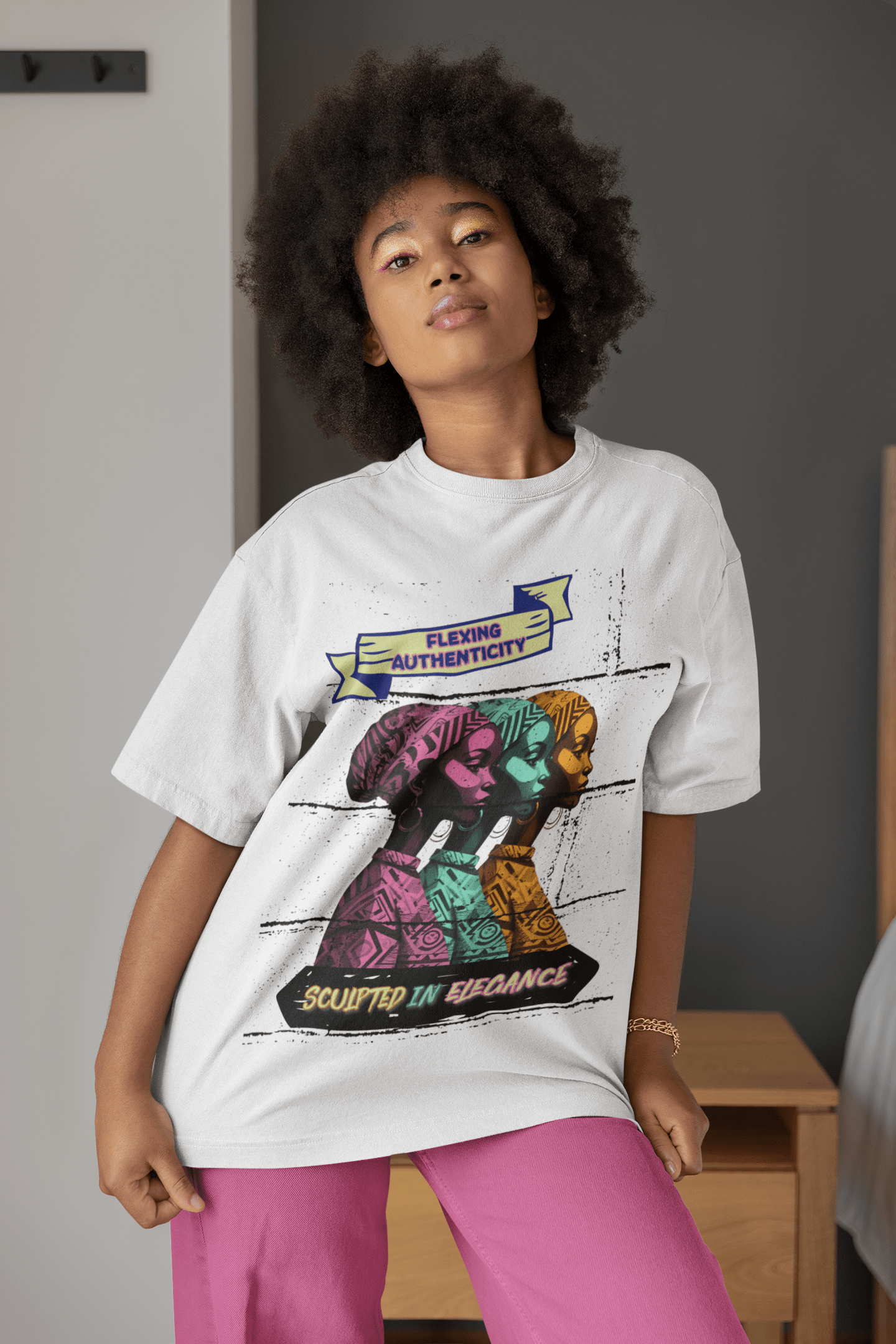 Flexing Authenticity Oversized T-Shirt | The OddBall Wagon