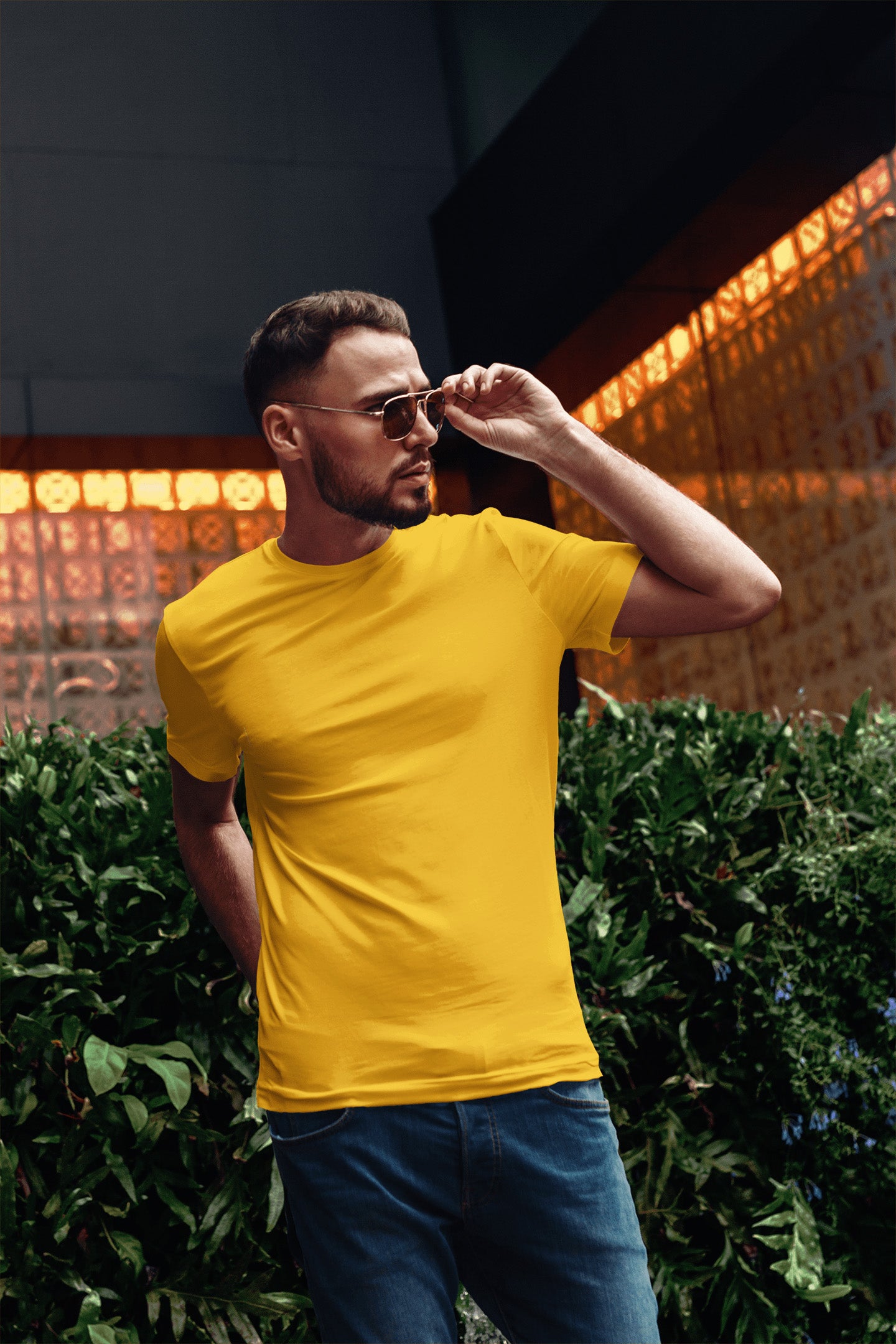Men's Classic Fit T-Shirt - Golden Yellow | The OddBall Wagon