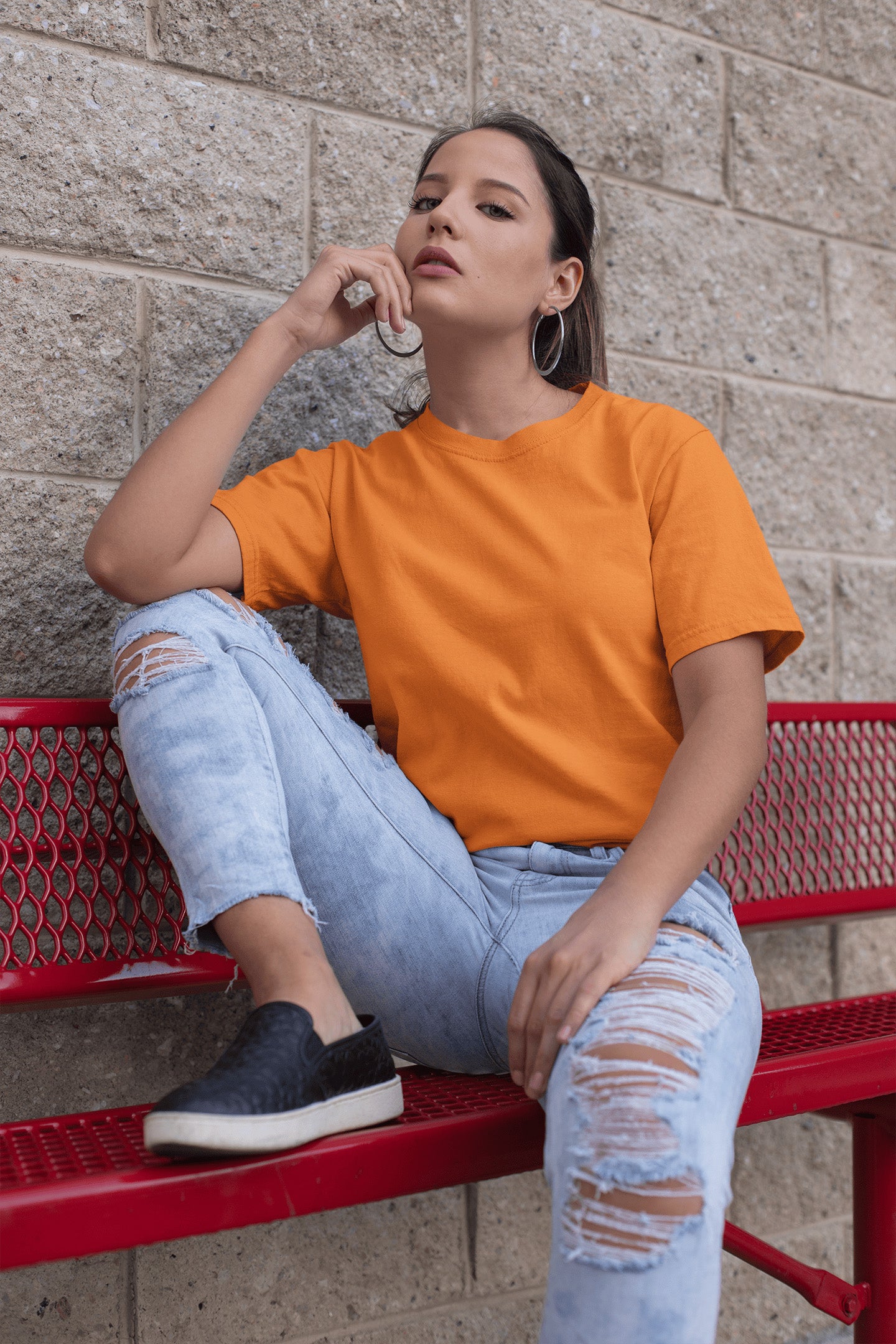Women's Classic Fit T-Shirt - Orange | The OddBall Wagon