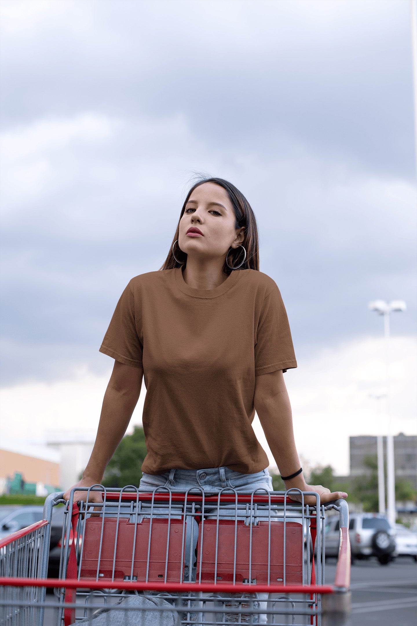 Women's Classic Fit T-Shirt - Coffee Brown | The OddBall Wagon