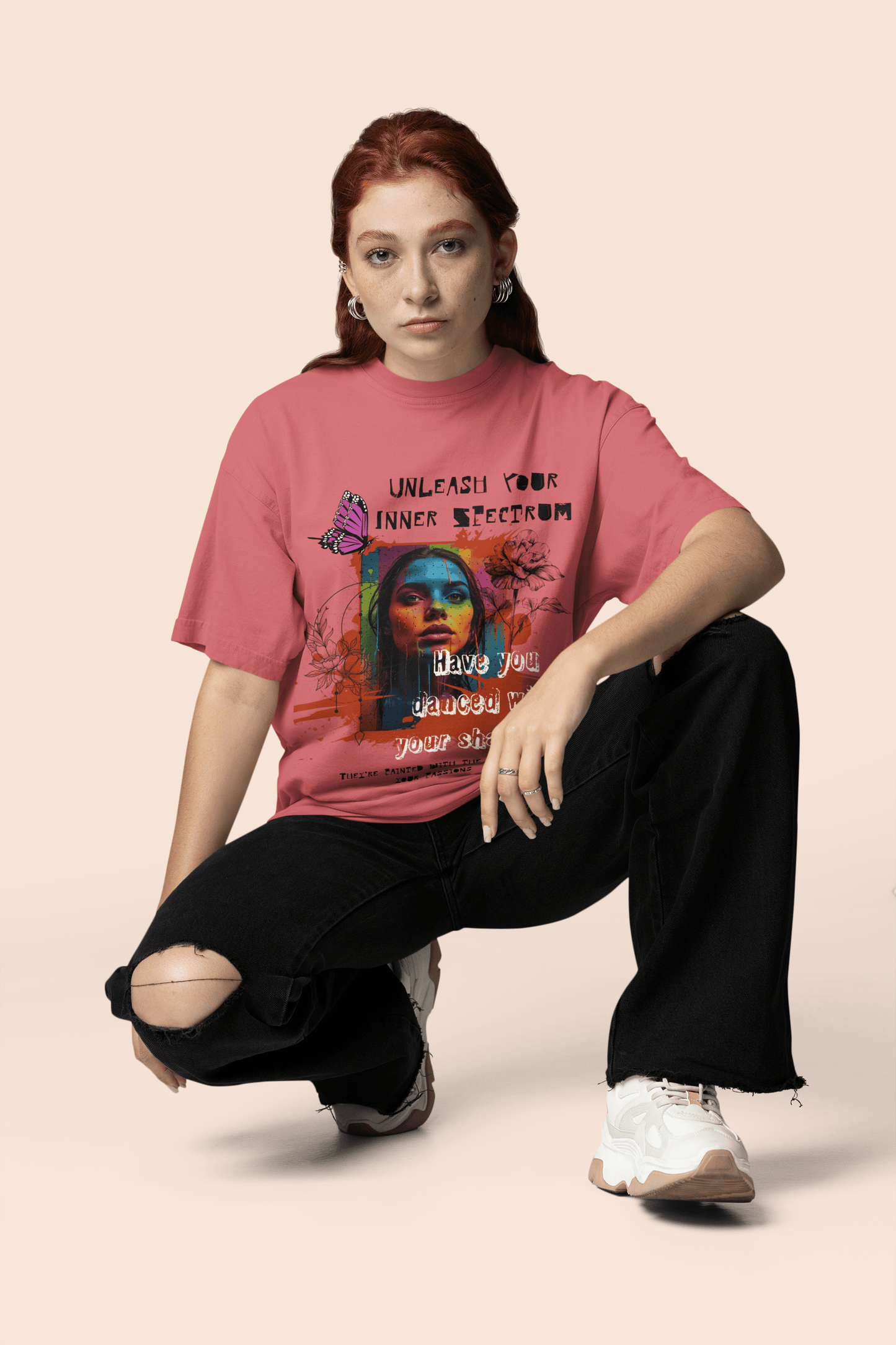 Unleash Your Inner Spectrum Oversized T-Shirt | The OddBall Wagon