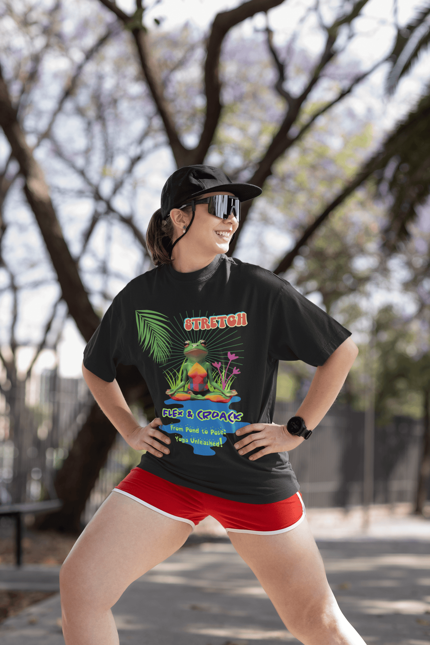 Stretch, Flex & Croak Yoga T-Shirt | The OddBall Wagon