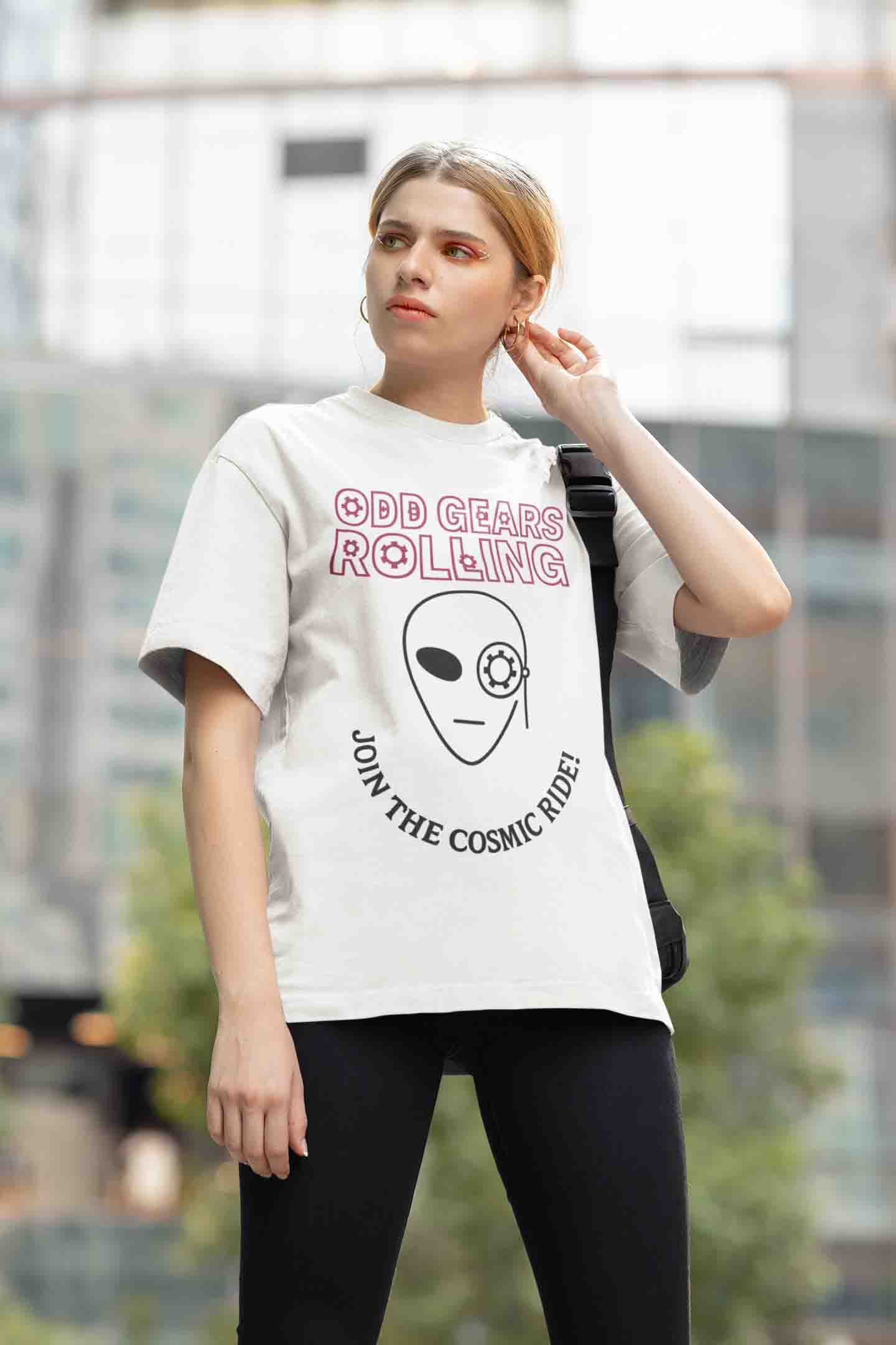 Odd Gears Rolling Women Oversized Tee