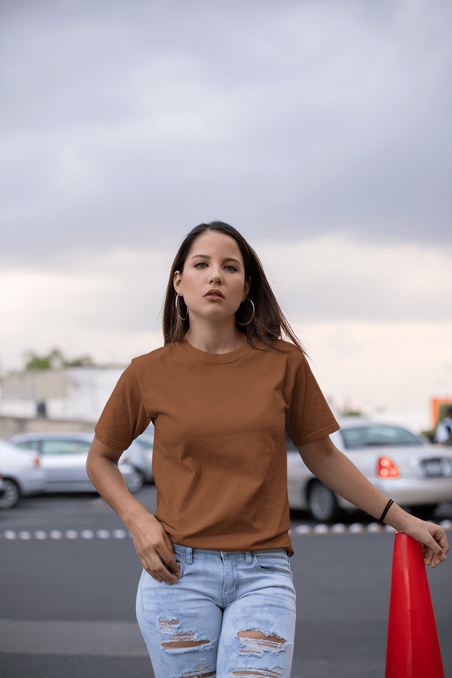 Women's Classic Fit T-Shirt - Coffee Brown | The OddBall Wagon
