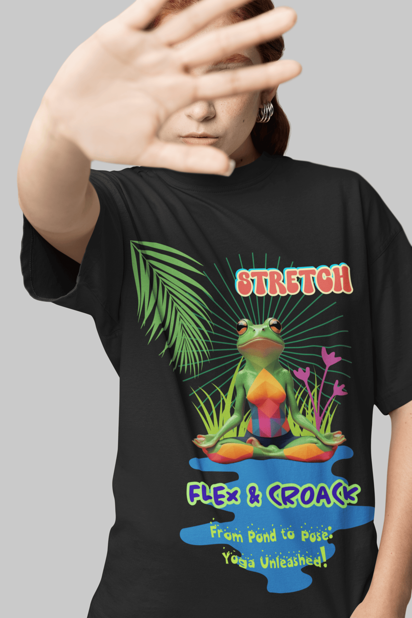 Stretch, Flex & Croak Yoga T-Shirt | The OddBall Wagon