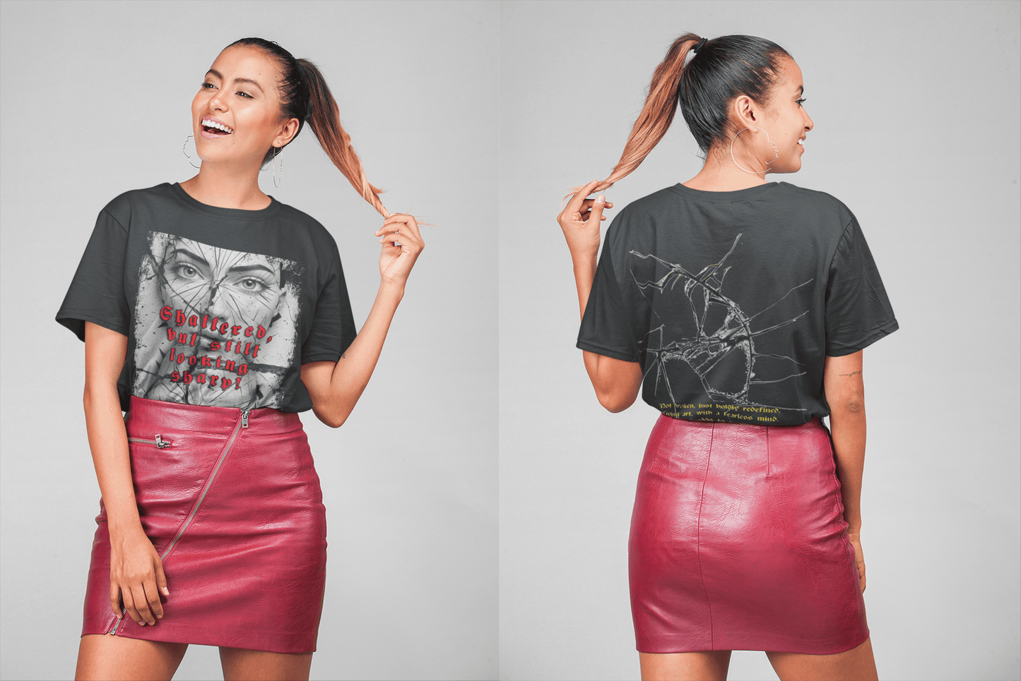 Shattered Reflections Oversized T-Shirt | The OddBall Wagon