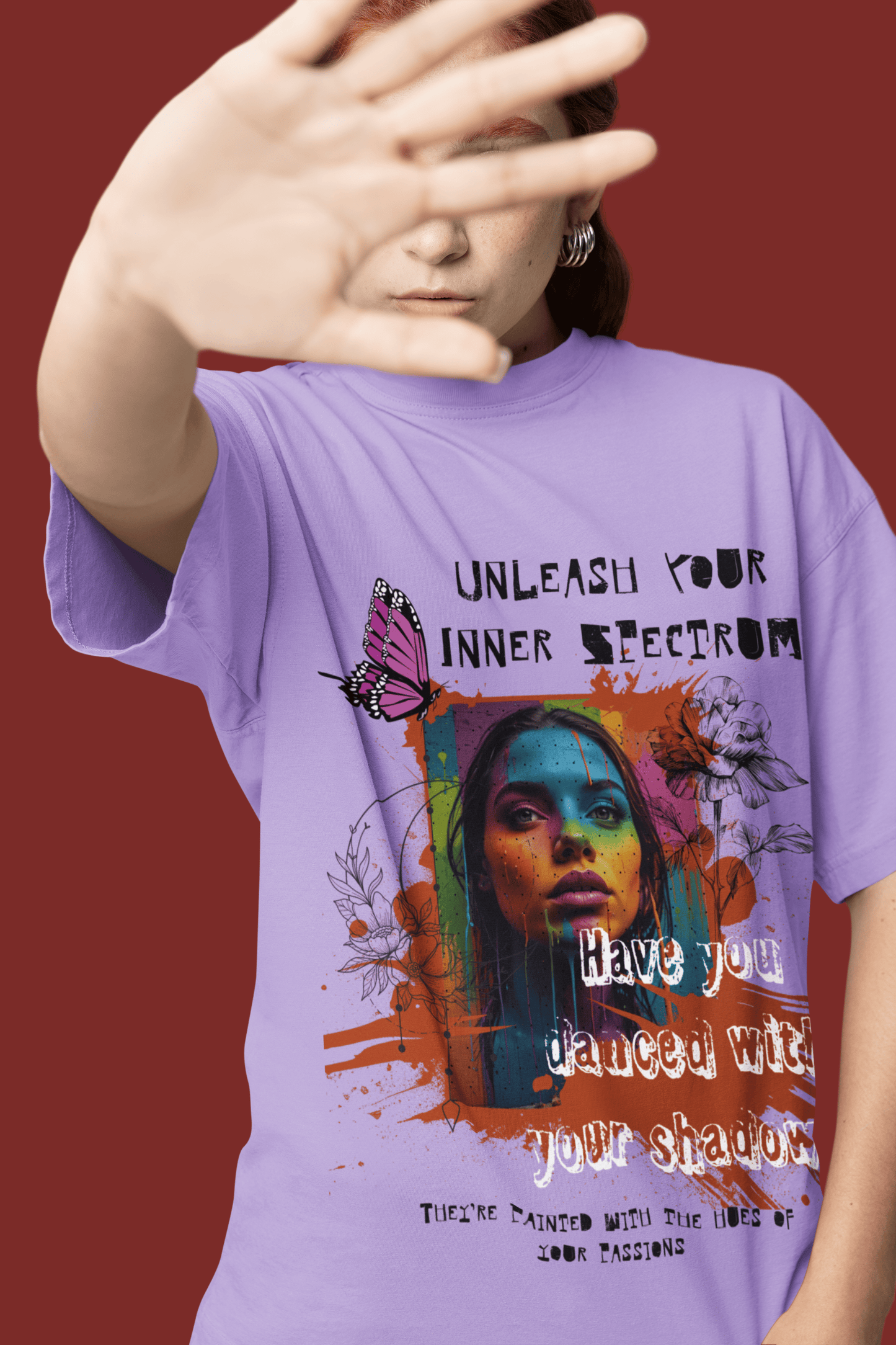 Unleash Your Inner Spectrum Oversized T-Shirt | The OddBall Wagon