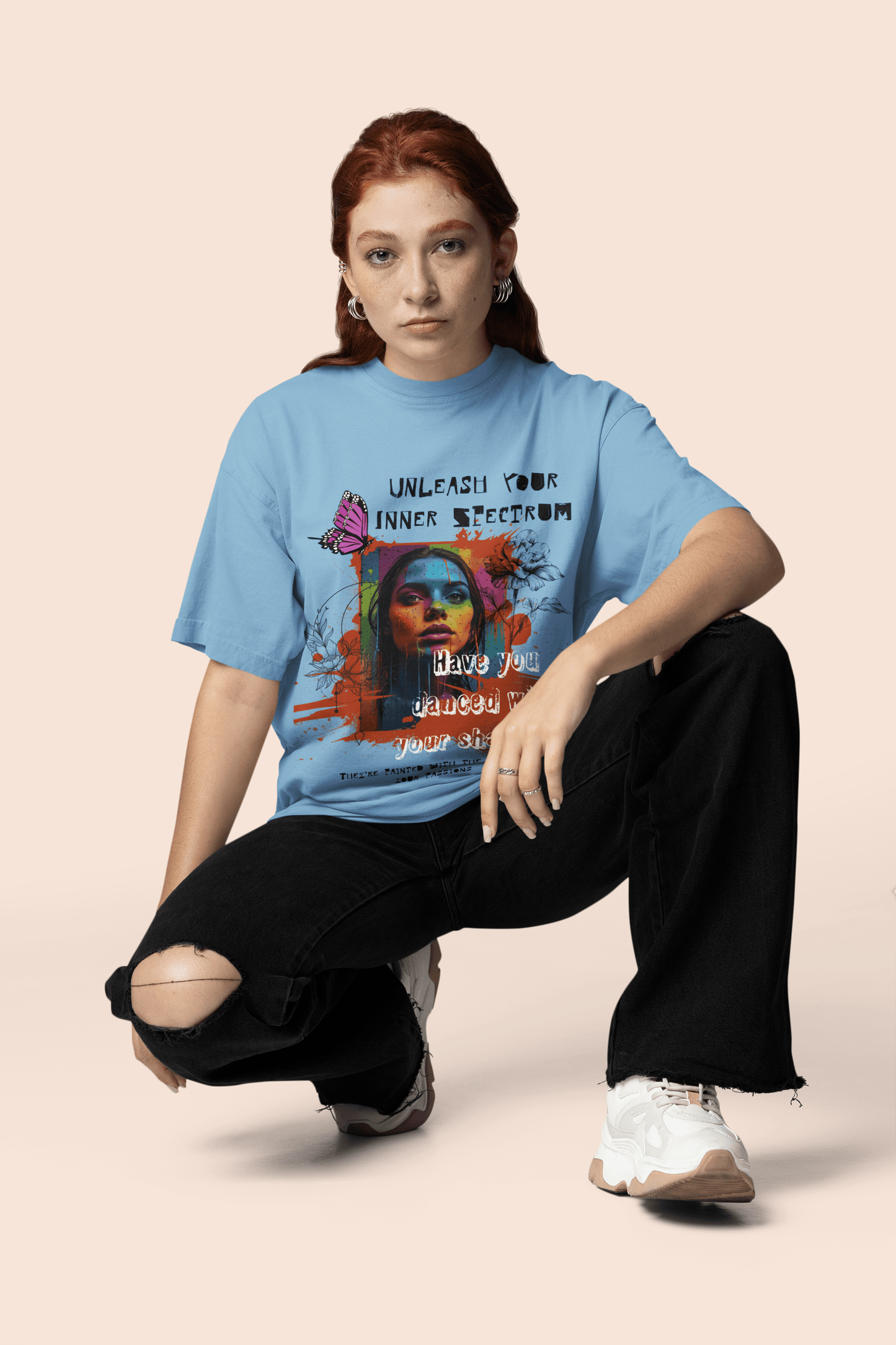 Unleash Your Inner Spectrum Oversized T-Shirt | The OddBall Wagon