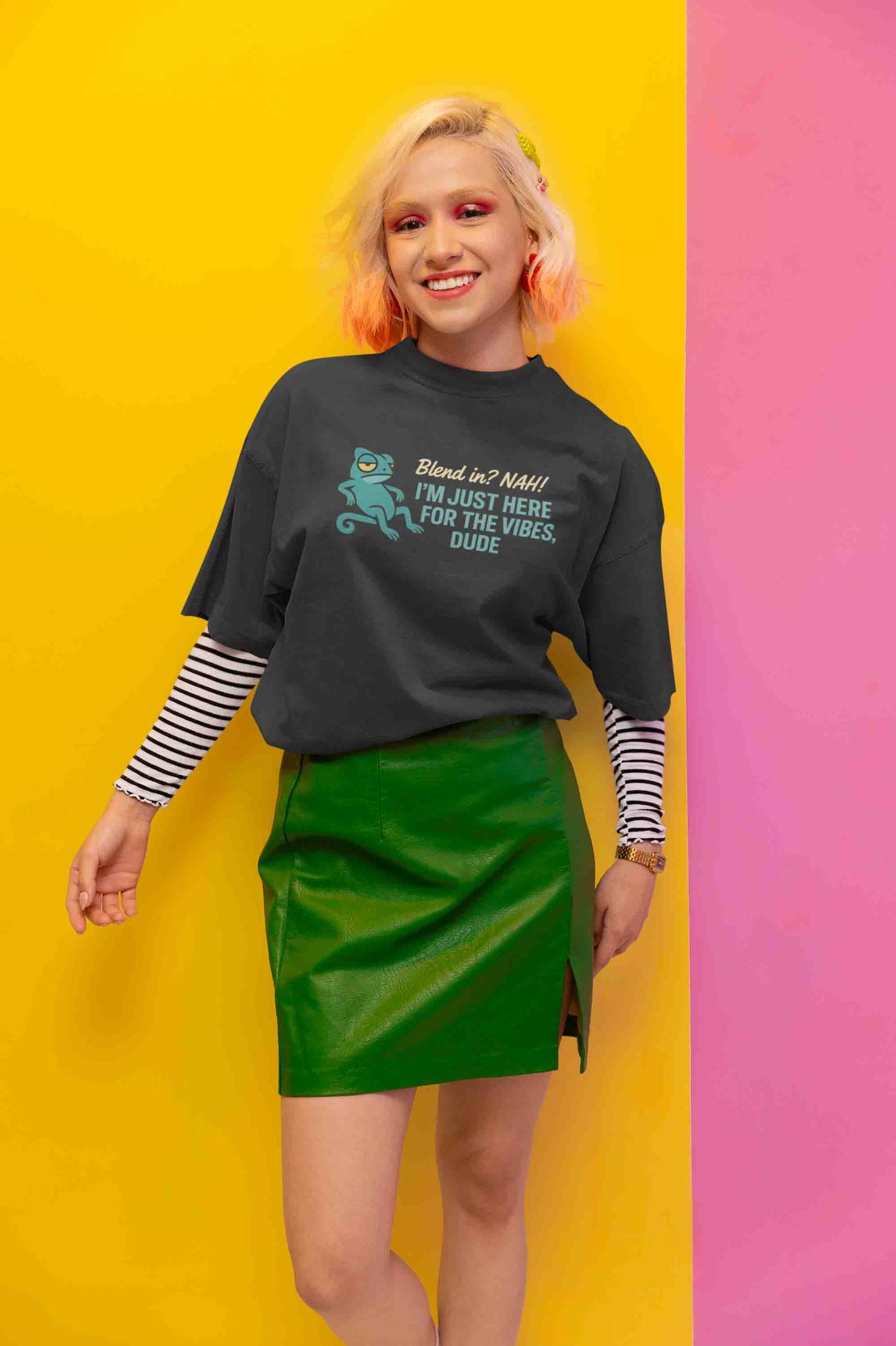 Blend In? Still? Women Oversized Tee