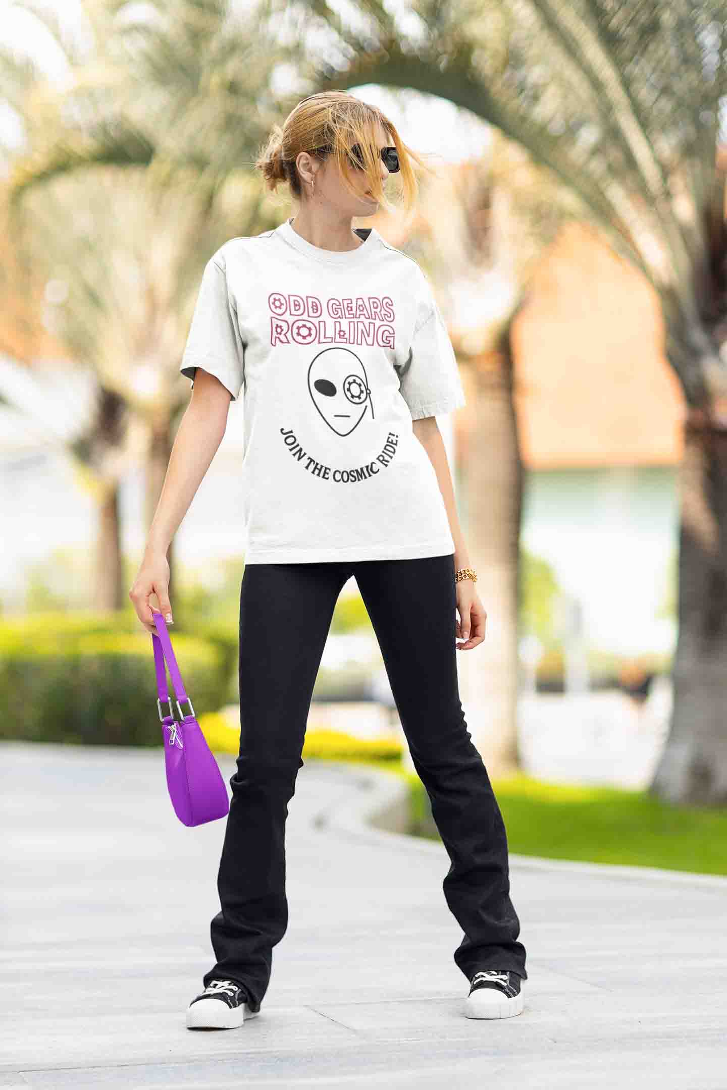 Odd Gears Rolling Women Oversized Tee