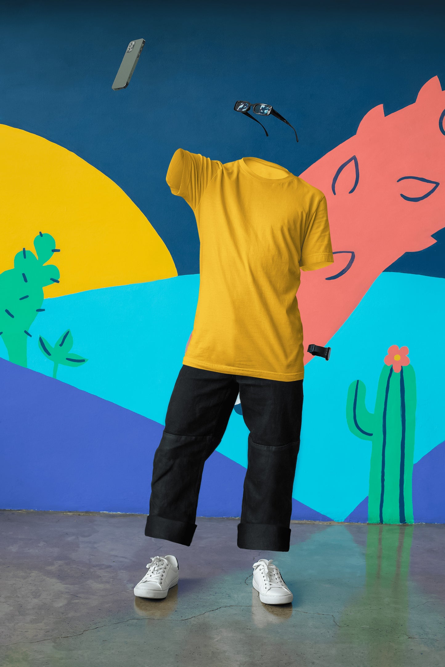 Men's Classic Fit T-Shirt - Golden Yellow | The OddBall Wagon