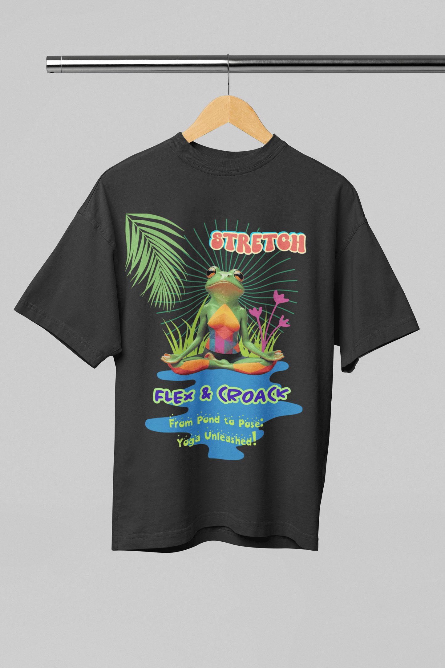 Stretch, Flex & Croak Yoga T-Shirt | The OddBall Wagon