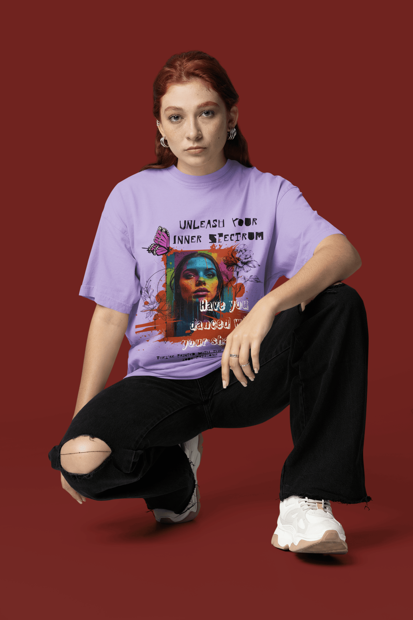 Unleash Your Inner Spectrum Oversized T-Shirt | The OddBall Wagon