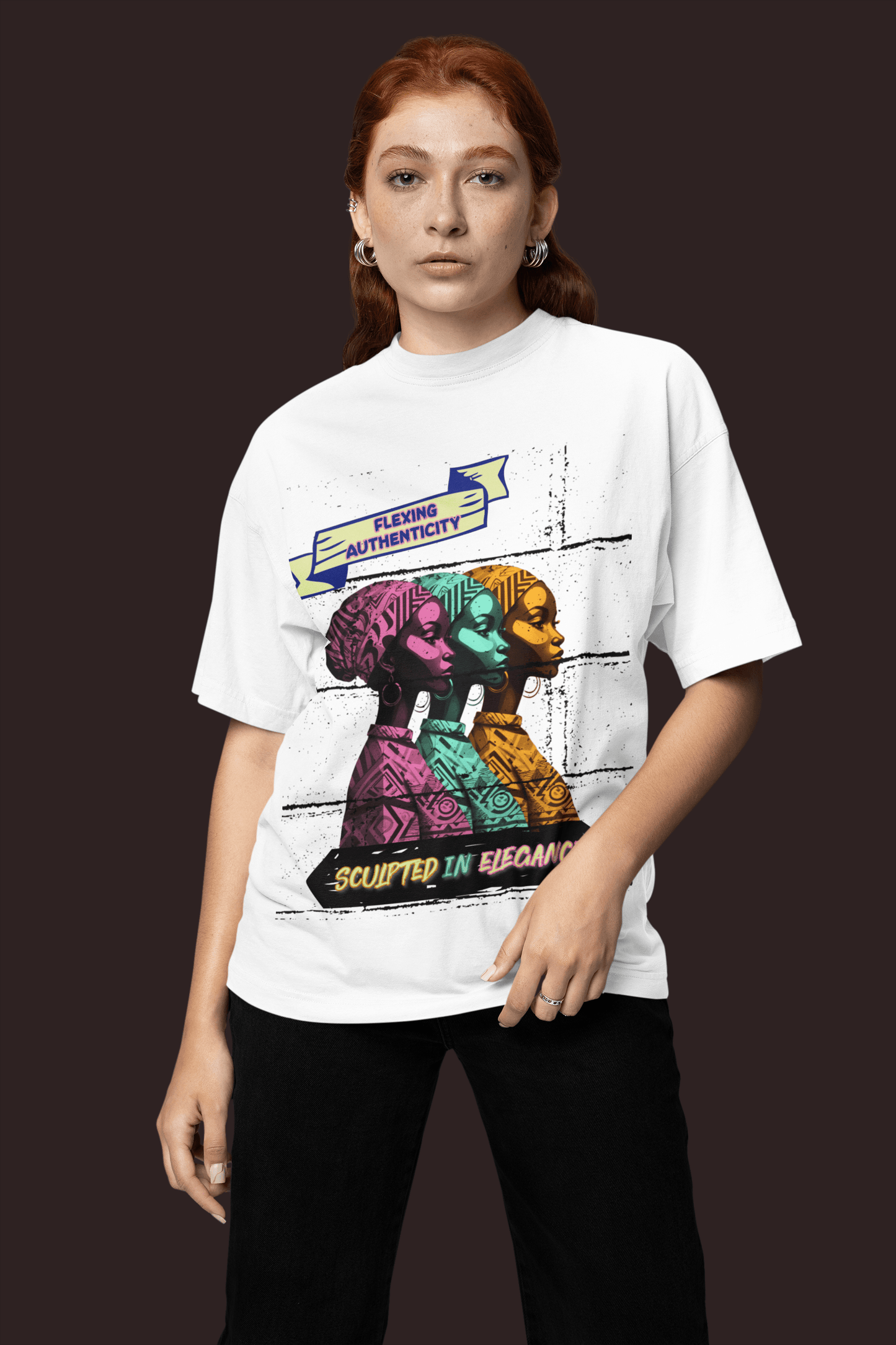 Flexing Authenticity Oversized T-Shirt | The OddBall Wagon