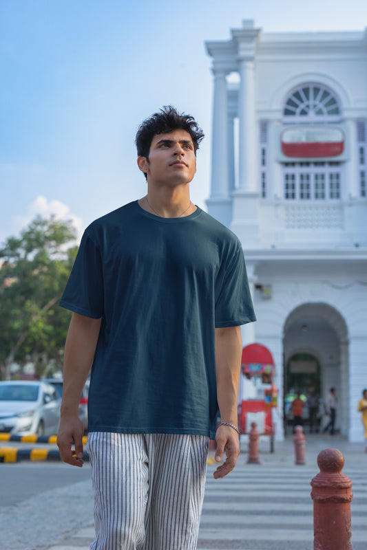 Men’s Oversized T-Shirt – Navy Blue