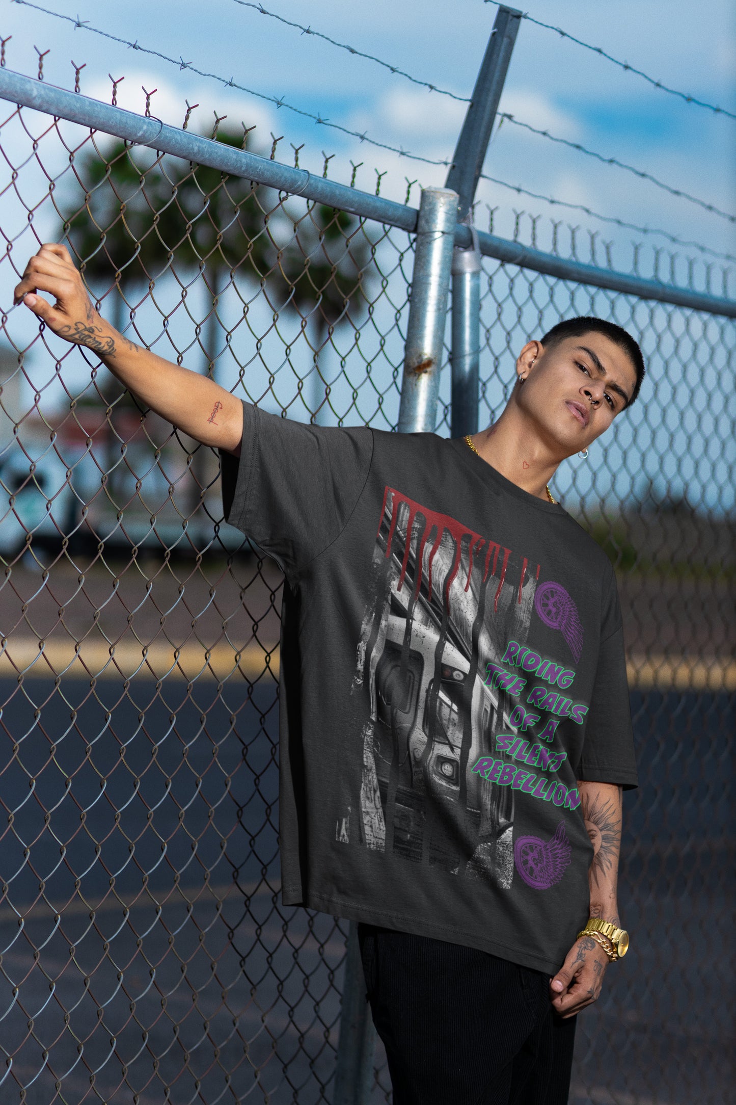 Silent Rebellion Oversized T-Shirt | The OddBall Wagon